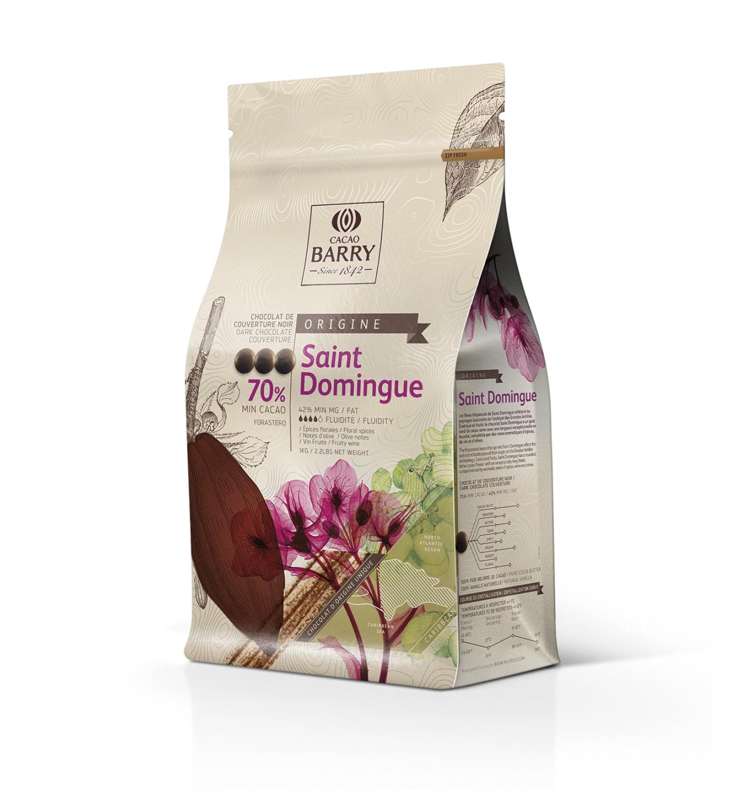 St. Domingue Couverture Chocolate Pistoles 1kg