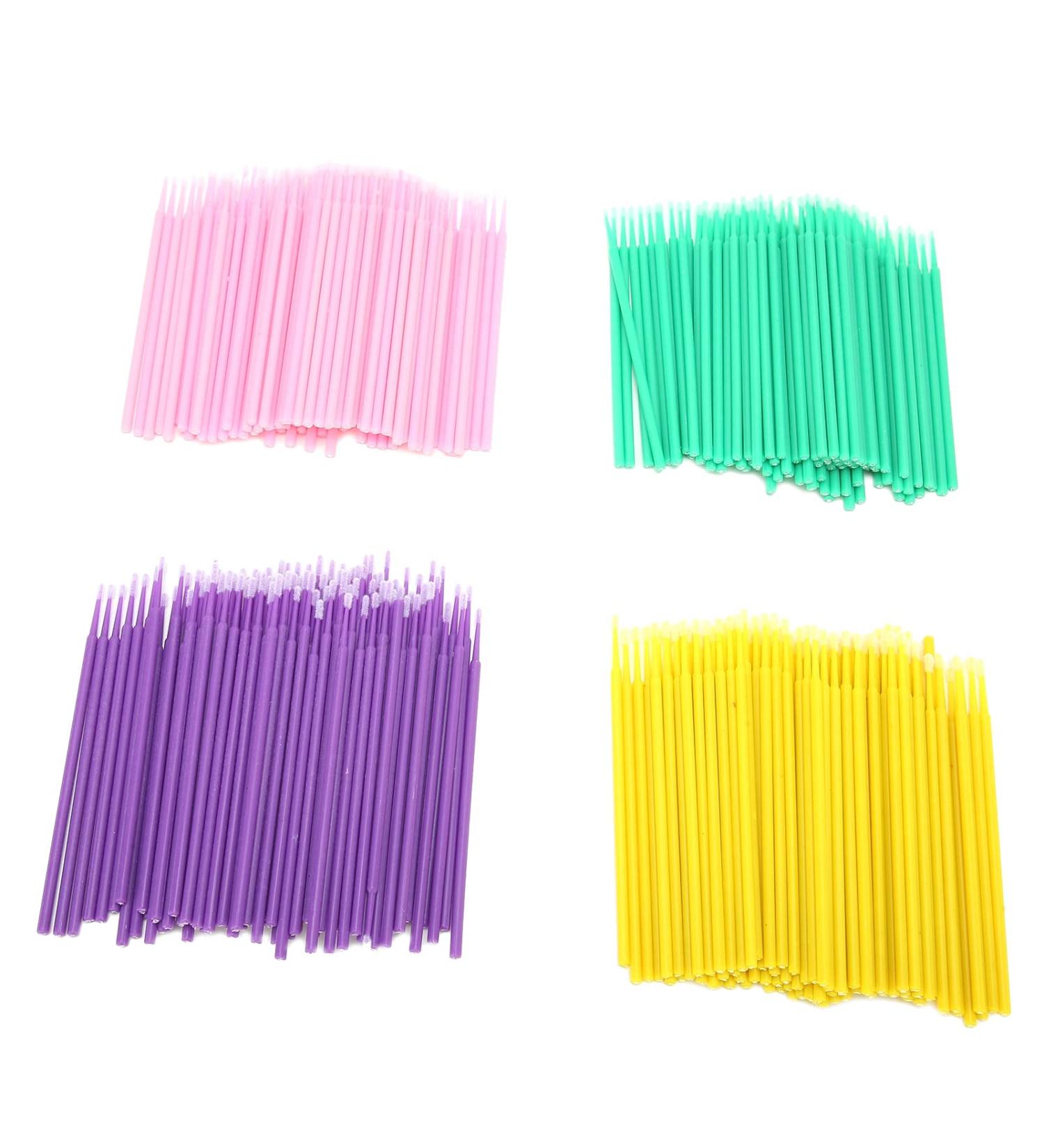 Zetiling 400pcs Bendable Micro Applicator Brushes - Sanitary Makeup Wands for Precision Application - Buy Online on SooperMarket.com