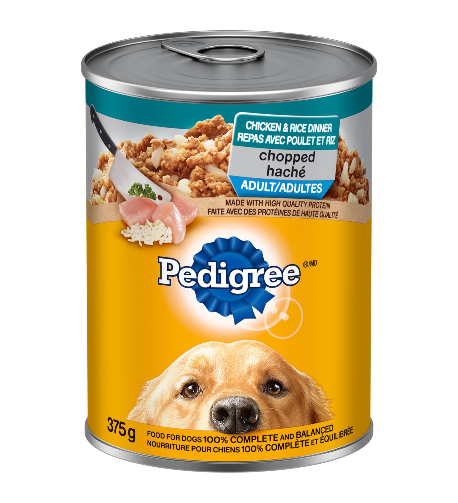 Pedigree Chopped Adult Wet Dog Food Chicken & Rice Dinner 375g (12 Pack) Chicken & Rice 375 g (Pack of 12) - Buy Online on SooperMarket.com