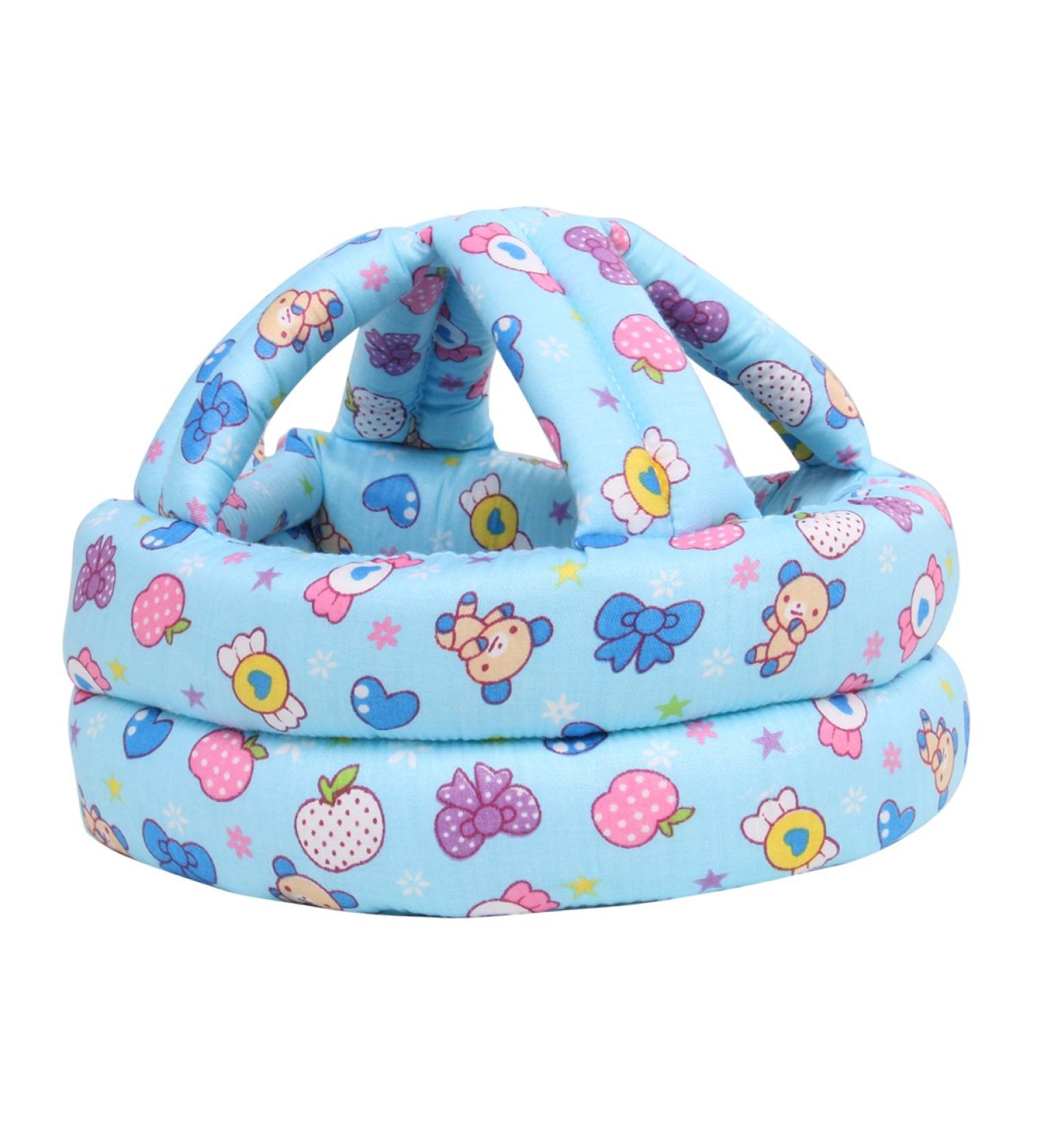 FLYPARTY Baby Toddler Adjustable Safety Helmet Cap - Blue Sweets - Buy Online on SooperMarket.com
