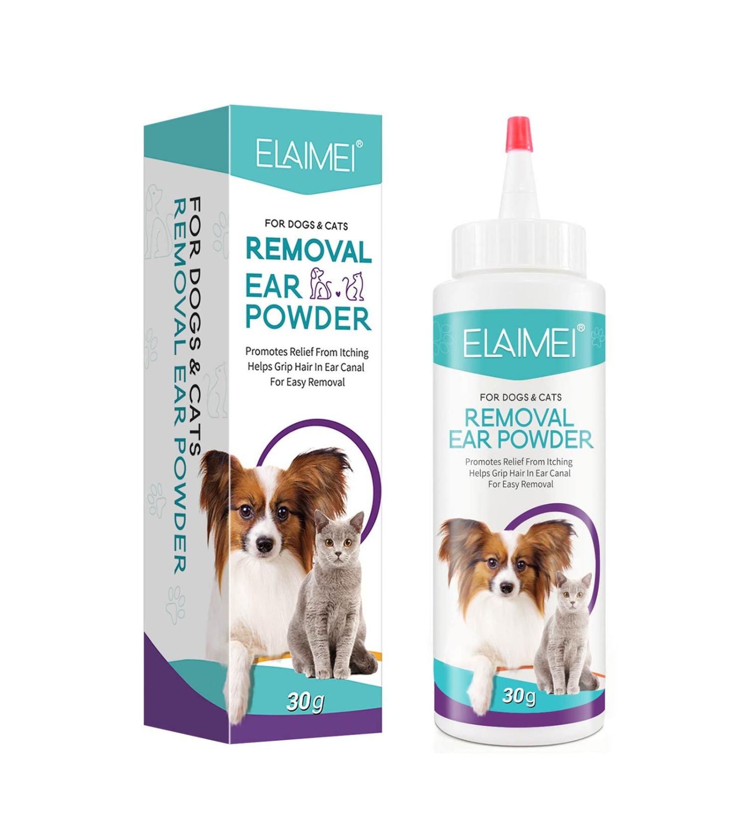 Ear Powder for Pets | 30G Safe Efficient Healthy Ear Wash Powder - Odor Removal Pet Accessories Ear Cleaner for Pets Rabbits Dogs Bunnies Puchen - Buy Online on SooperMarket.com
