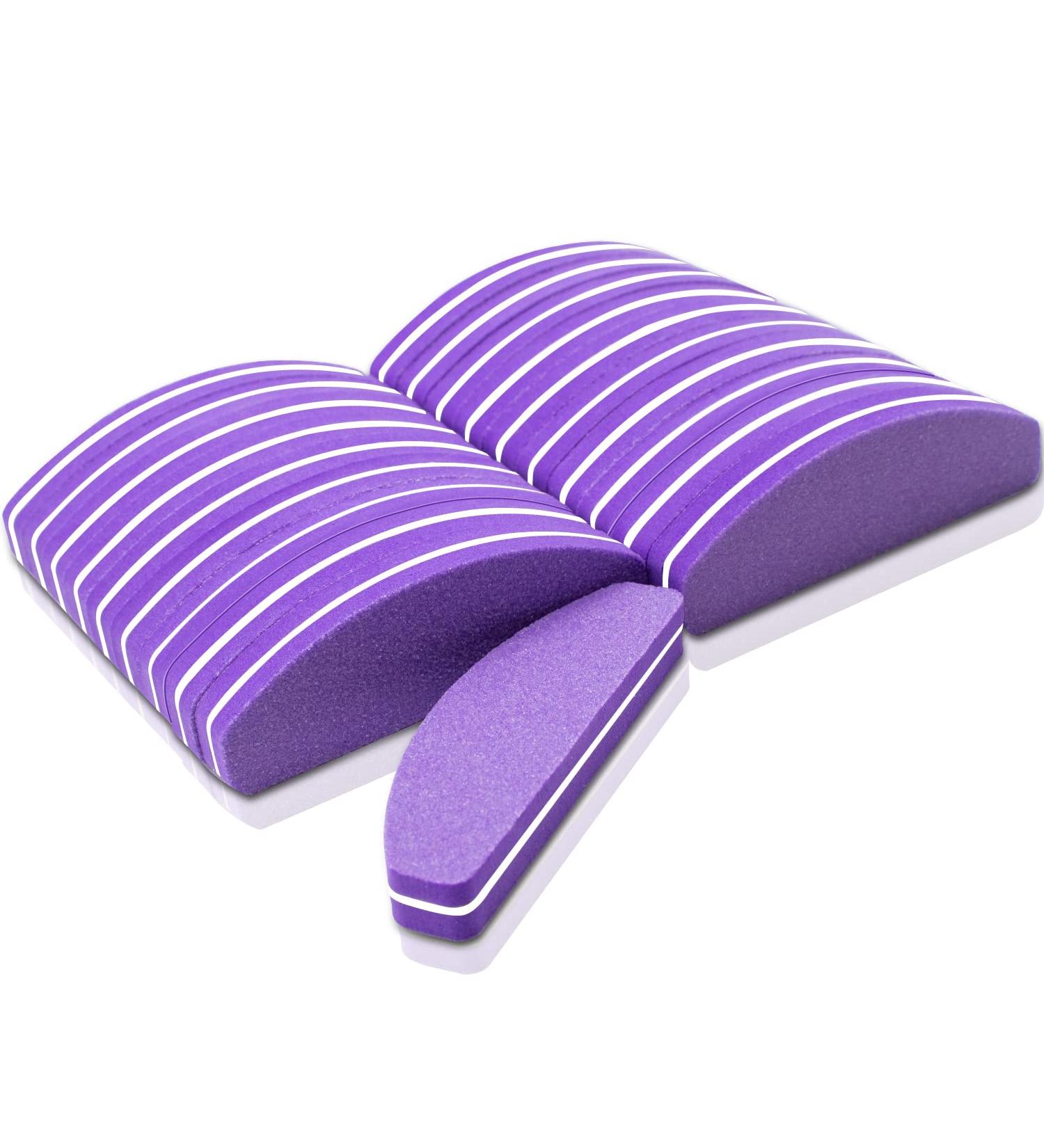 Nail Buffer Blocks 20 PCS - Professional Mini Nail Buffer for Gel & Natural Nails - Nail Polish Buffing Block for Home & Salon Use (Purple) - Buy Online on SooperMarket.com