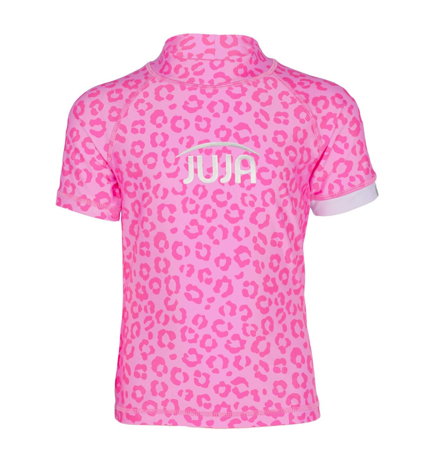 Juja UV Protective Bathing Shirt for Kids Short Sleeve Swimwear for Boys & Girls Blocks 98% UVA/UVB Rays Eco-Friendly Recycled PET Pink Animal Design (Size 98-104) - Buy Online on SooperMarket.com