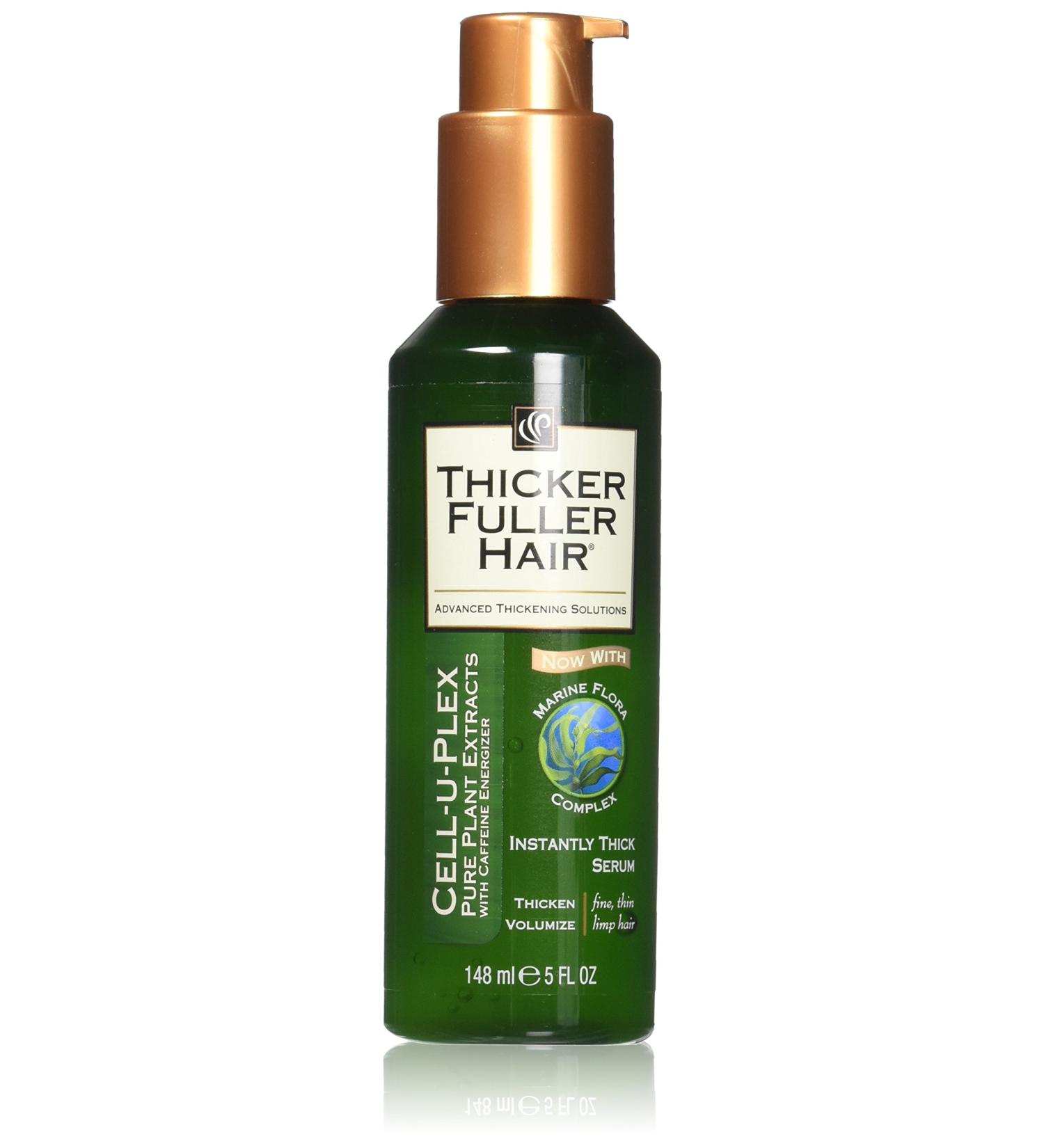 Thicker Fuller Hair Serum 5 Fl Oz - Pack of 2 | Instantly Thick | Cell-U-Plex Formula - Buy Online on SooperMarket.com