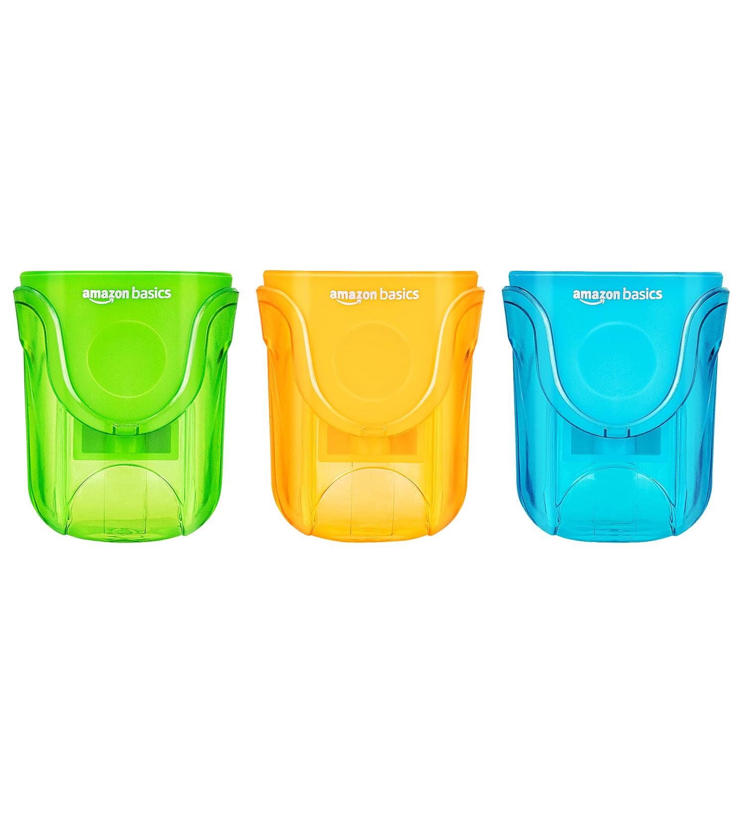 Amazon Basics School Pencil Sharpener 1 Hole 3-Pack 1-hole 3 packs - Buy Online on SooperMarket.com