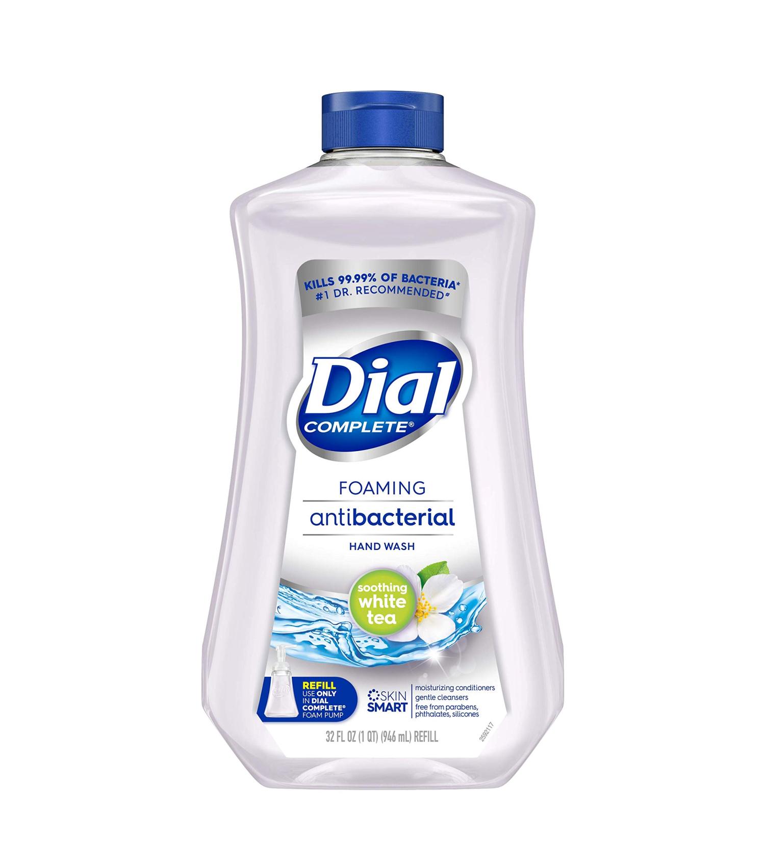 Dial Complete Antibacterial Foaming Hand Wash Refill, Soothing White Tea - 32 fl oz - Buy Online on SooperMarket.com