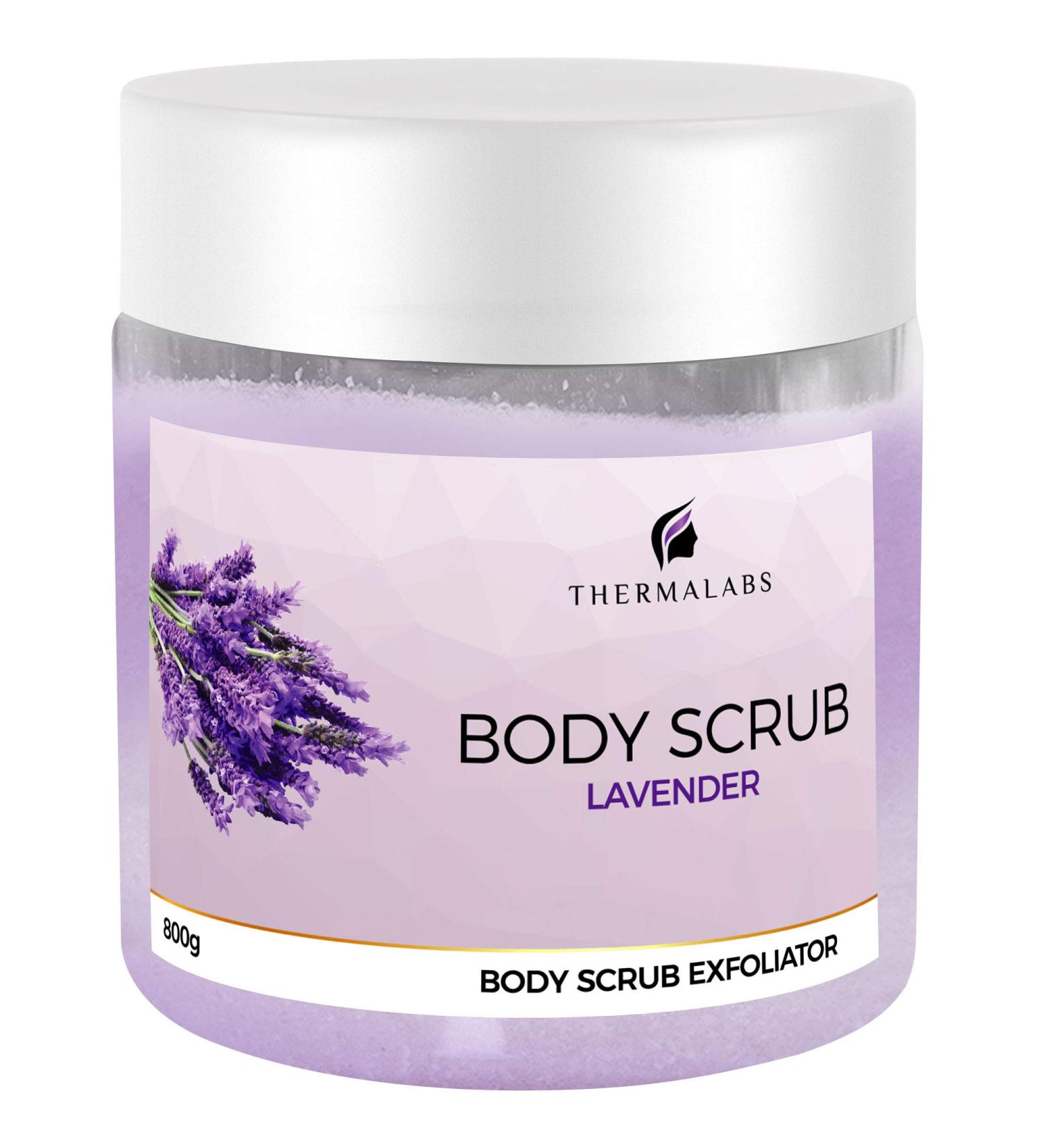 Buy Lavender Body Scrub - 28 Oz Dead Sea Salt Exfoliator for Acne & Ingrown Hairs | Natural & Organic Skincare for Men & Women - Buy Online on SooperMarket.com