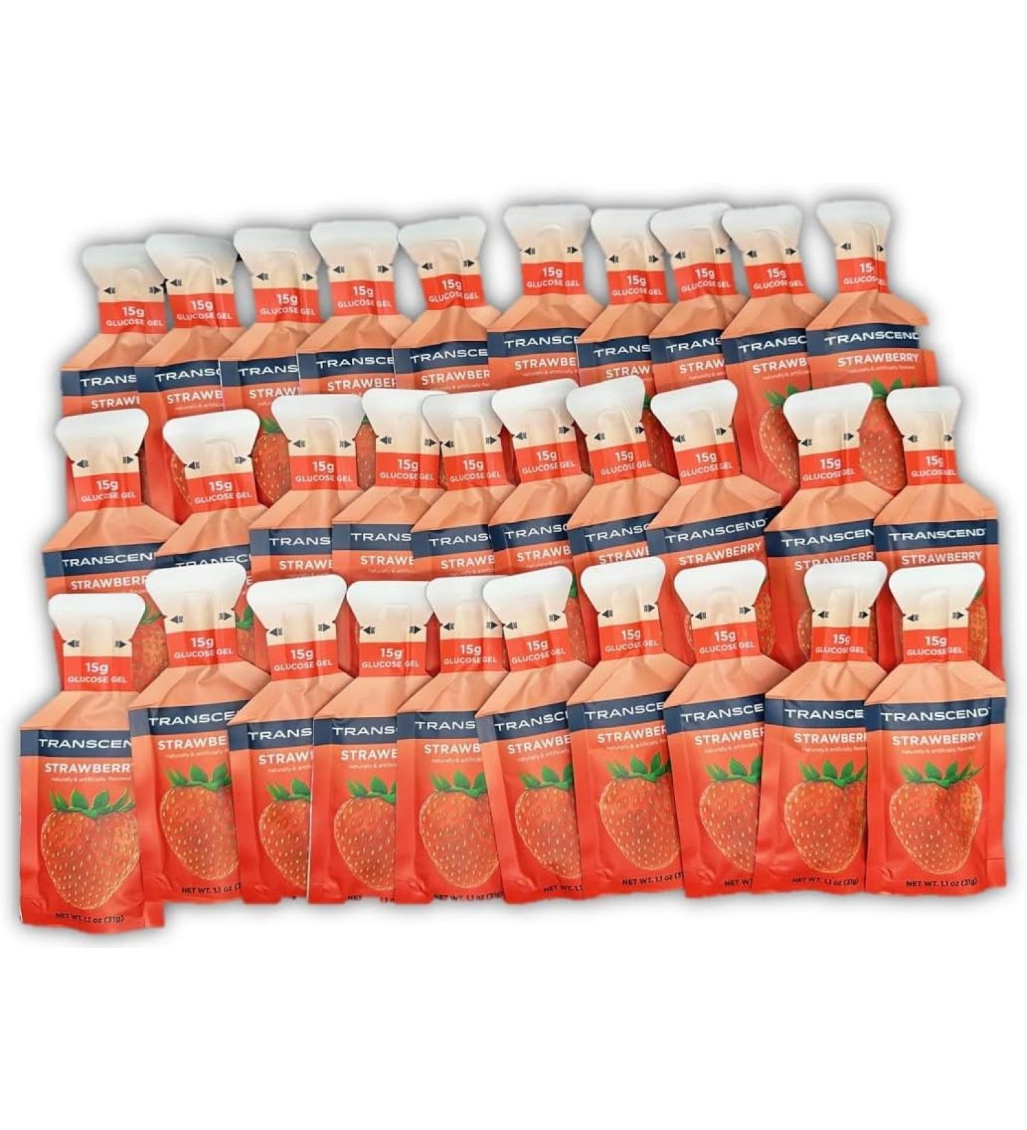 Transcend 15g Glucose Gels - 30 Pouch Bulk Pack | Fast-Acting Energy Boost for Diabetics | Buy Online - Buy Online on SooperMarket.com