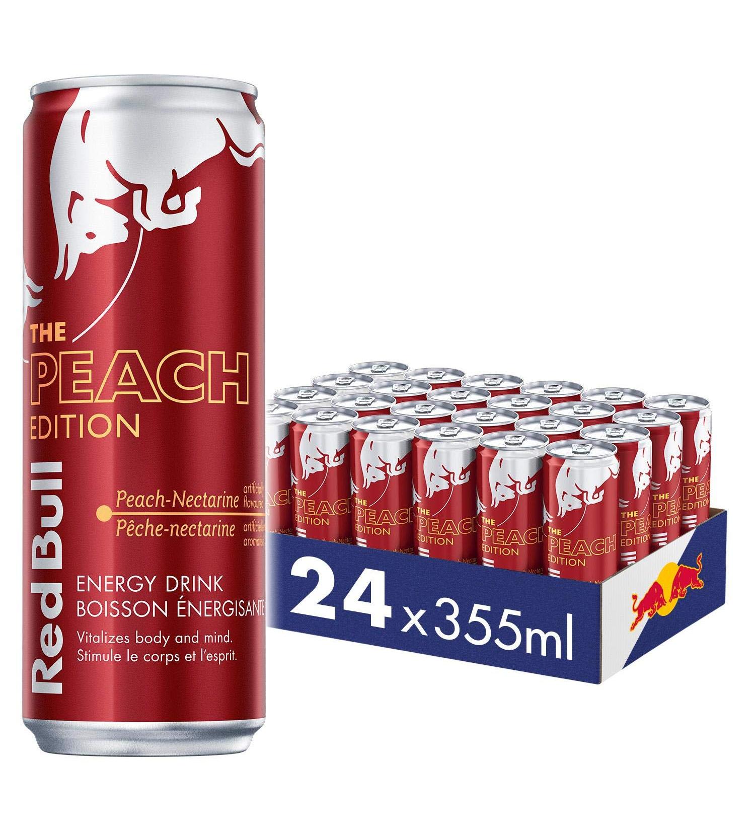 Red Bull Energy Drink Peach-Nectarine 355ml (24 pack) 355ml (Pack of 24) - Buy Online on SooperMarket.com