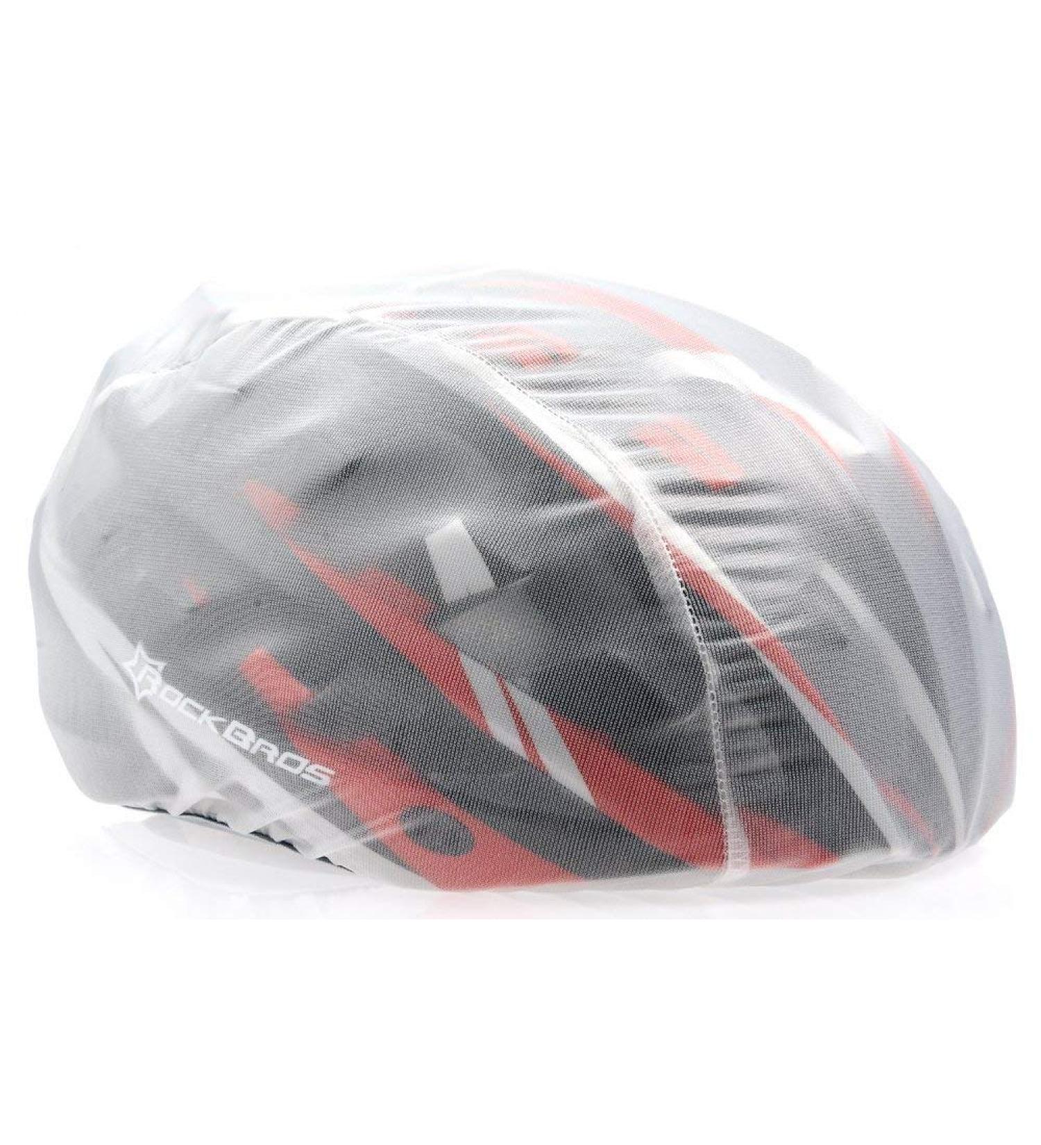 ROCKBROS Helmet Cover Rain Cover Rain Cap Cover Helmet Cover Bicycle Road Bike White