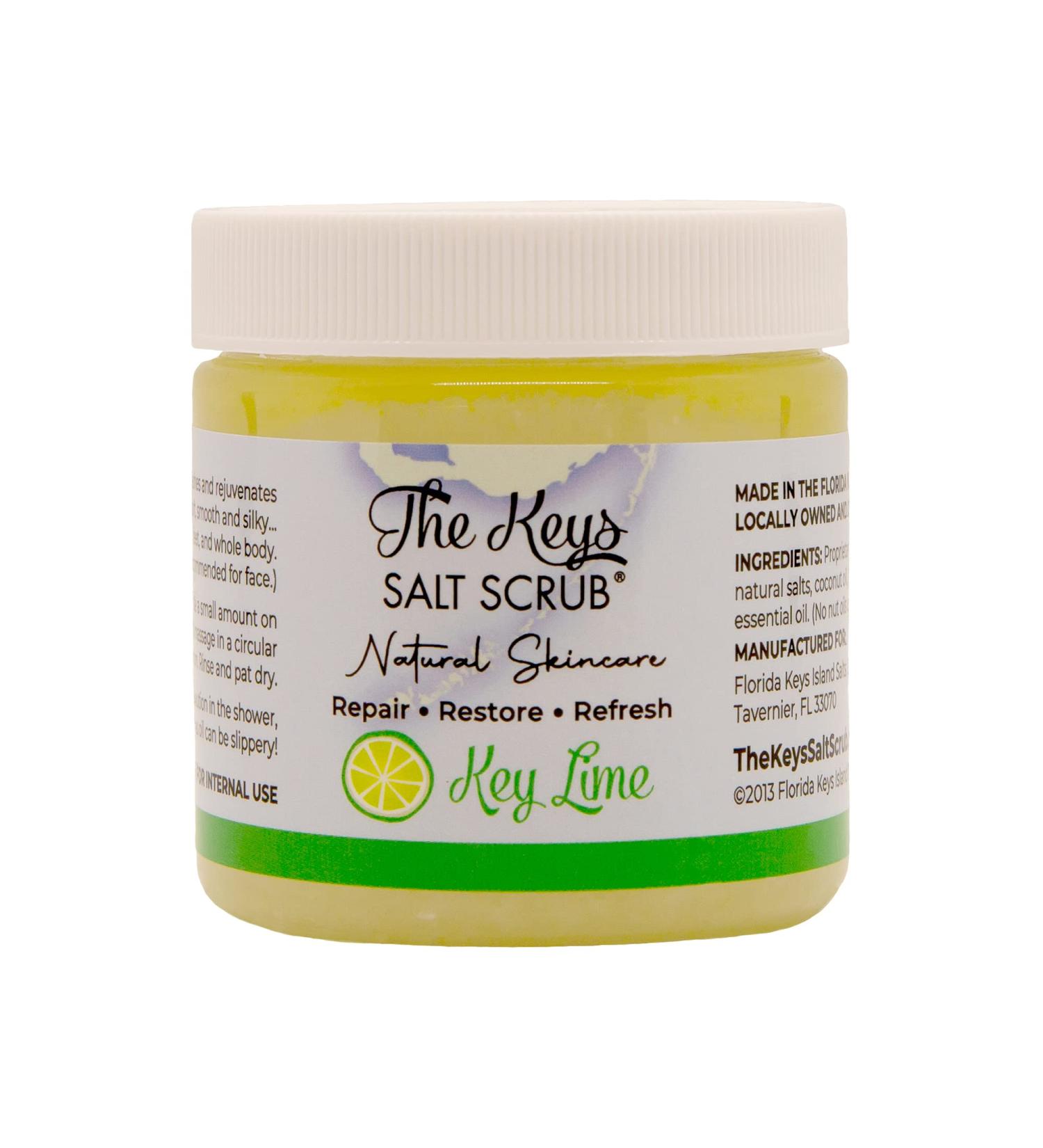 Key Lime Salt Scrub - Travel Size 3.4 oz - Natural Exfoliating Scrub (Pack of 1) - Buy Online on SooperMarket.com