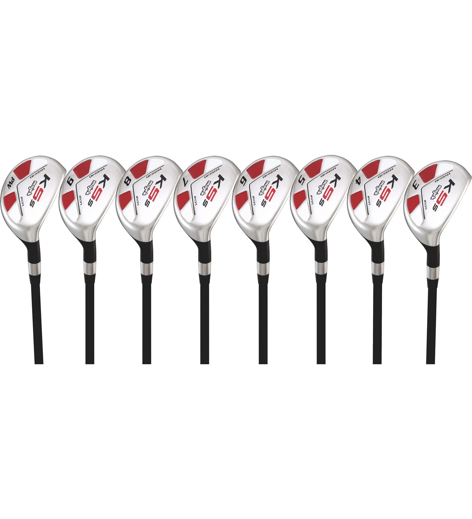 Senior Single Length Mens Majek Golf All Hybrid Complete Set - 8 Right Handed Utility Clubs - Senior Flex - Buy Online on SooperMarket.com