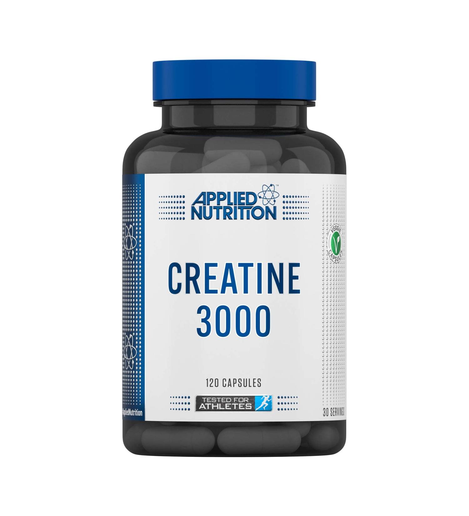 Applied Nutrition Creatine 3000 - High Strength 3000mg Capsules - Boost Physical Performance - 120 Capsules - Buy Online on SooperMarket.com