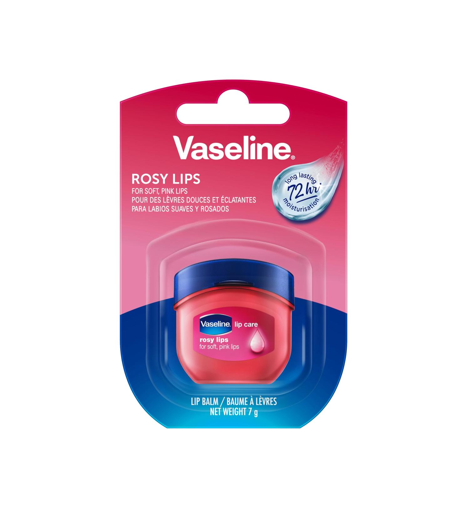 Vaseline Lip Therapy Rosy | Nourishing lip balm for optimal moisture (1 x 1 x 7g) Rose (1 pack)