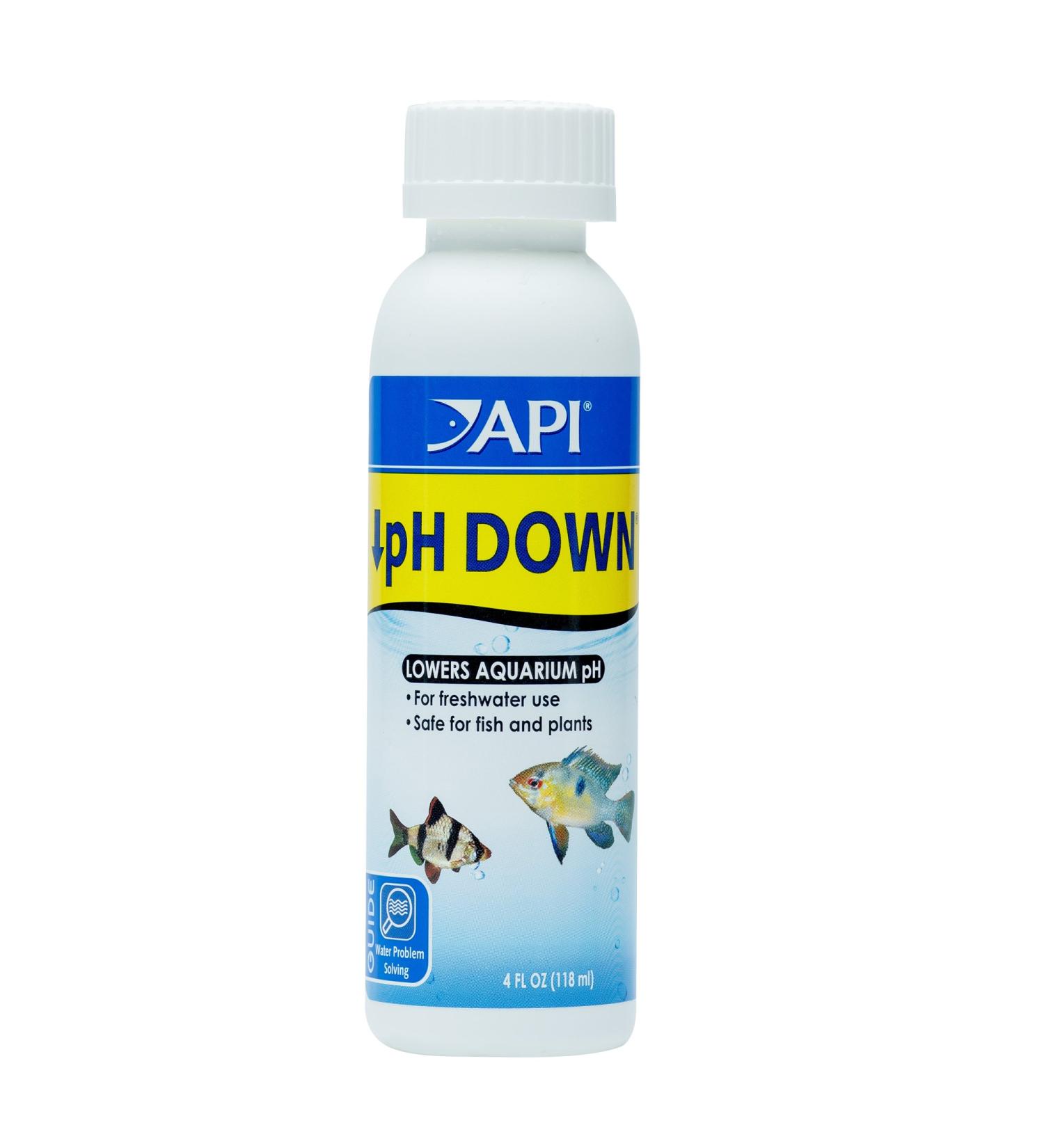 API pH DOWN Freshwater Aquarium Water pH Reducing Solution 118 ml Bottle pH DOWN Single - Buy Online on SooperMarket.com