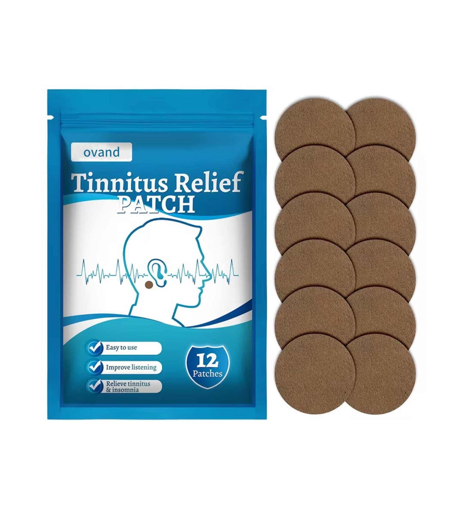 Tinnitus Relief Patches - Natural Herbal Formula for Ringing Ears | Improve Hearing & Boost Circulation - Buy Online on SooperMarket.com