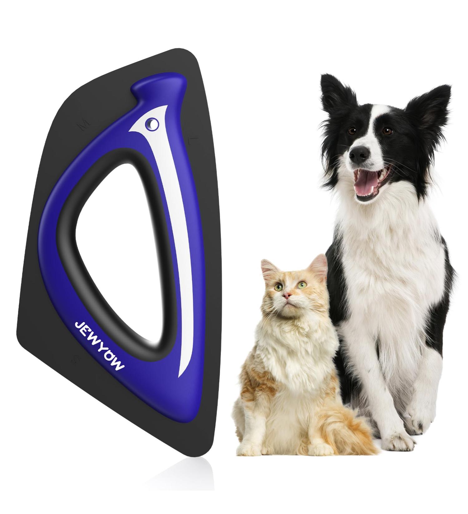 Jewyow Mini Animal Hair Remover | Ergonomic Design for Couch Carpet & Furniture | Effective Brush for Pet Hair - Blue - Buy Online on SooperMarket.com