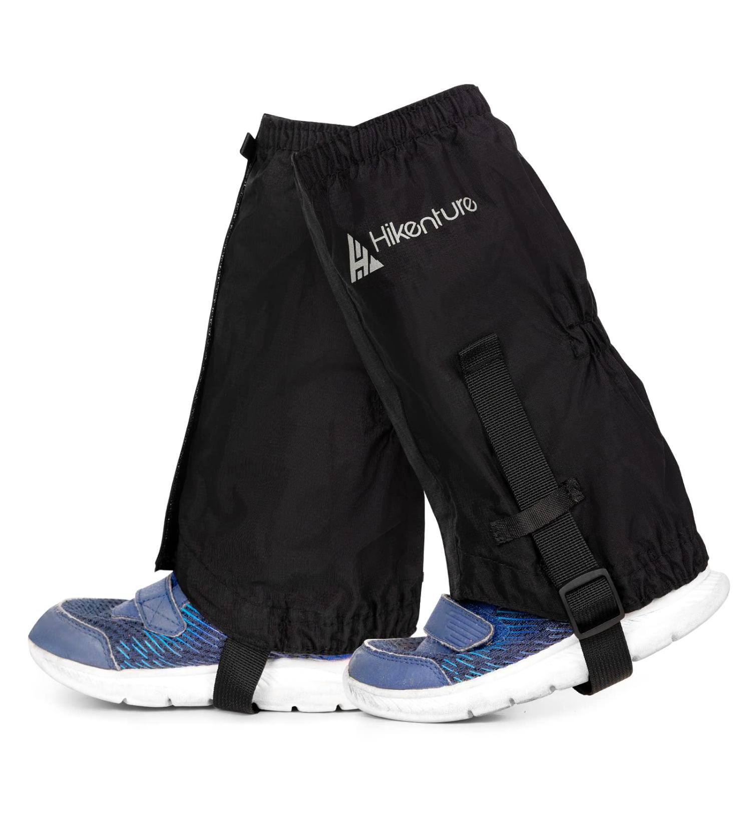 Hikenture Children's Waterproof Gaiters for Winter Hiking - Snow Leg Protection - Durable Black Gaiters for Kids - Buy Online on SooperMarket.com