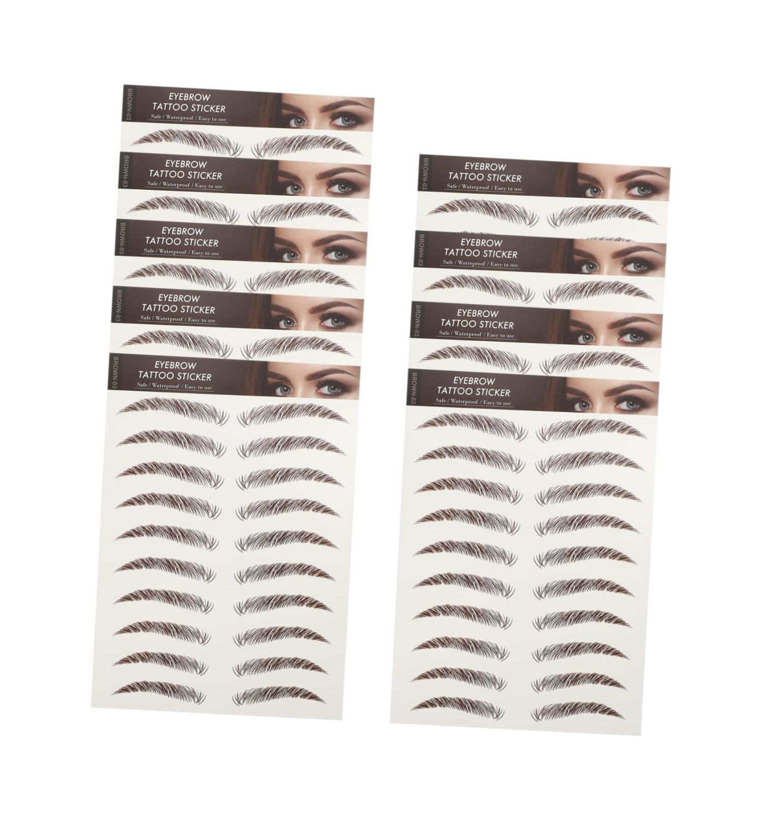 Beavorty 9 Sheets Waterproof Eyebrow Stickers Set Water Proof 6d - Buy Online on SooperMarket.com