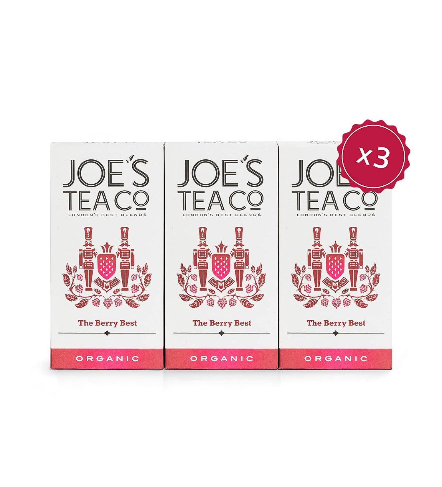 Joe's Tea Co. Organic Berry Best Fruit Tea (45 Tea Bags) - Delicious Berry Infusion - Buy Online on SooperMarket.com