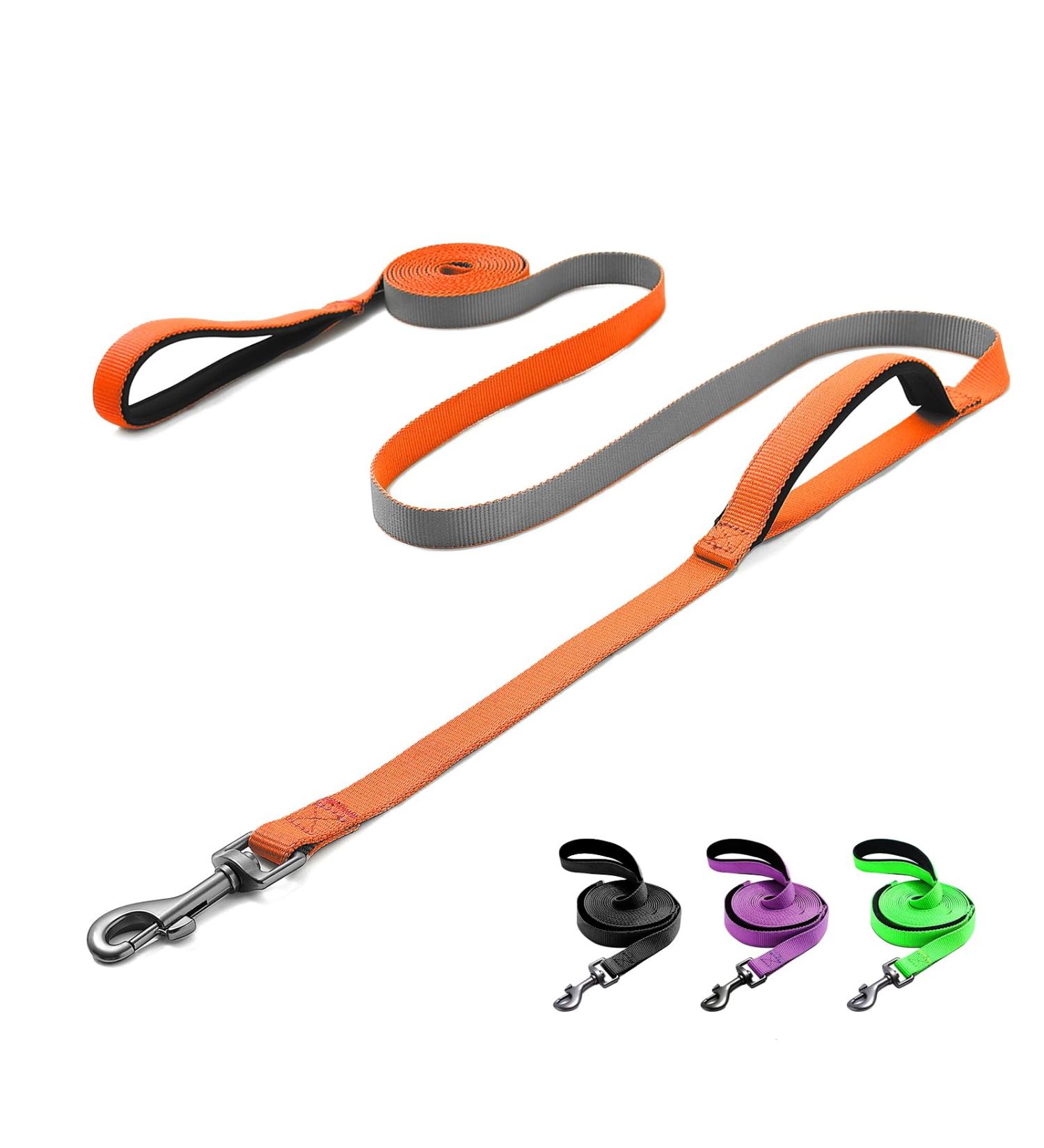 Demigreat 1.5m/3m/5m Dog Drag Line - Robust Long Leash with Padded Handle for Small to Large Dogs | Training Leash in Orange - Buy Online on SooperMarket.com