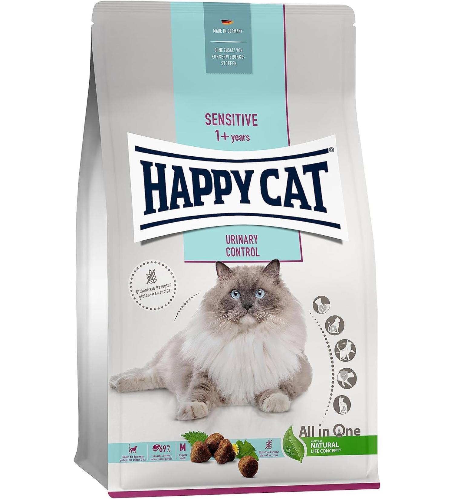 Happy Cat Sensitive Urinary Control 300g & 50g (Pack of 6) - Optimal Urinary Health for Cats | International Shipping Available - Buy Online on SooperMarket.com