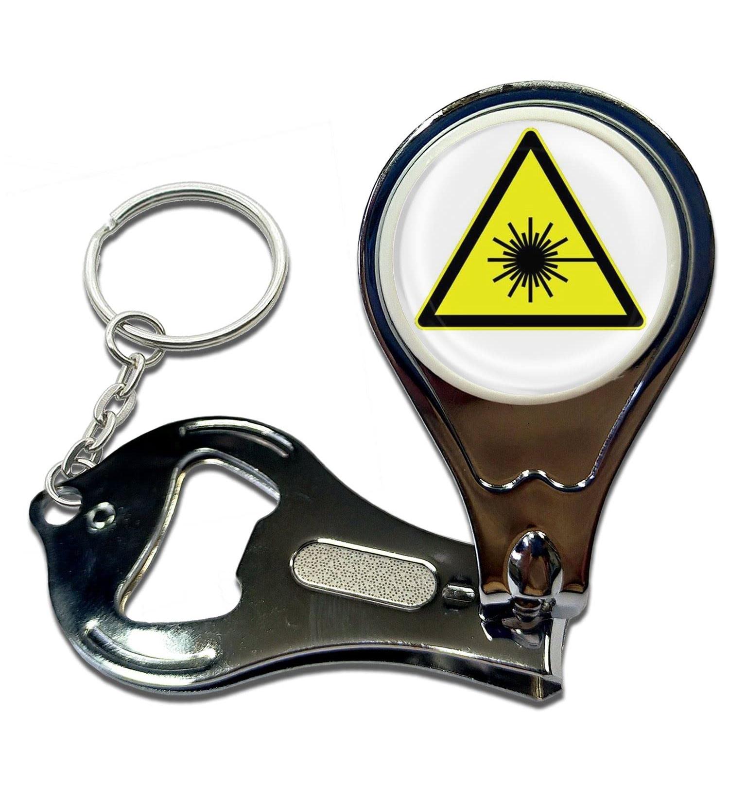 BadgeBeast.co.uk Laser Radiation - Key Ring Bottle Opener and Nail Clipper - Buy Online on SooperMarket.com