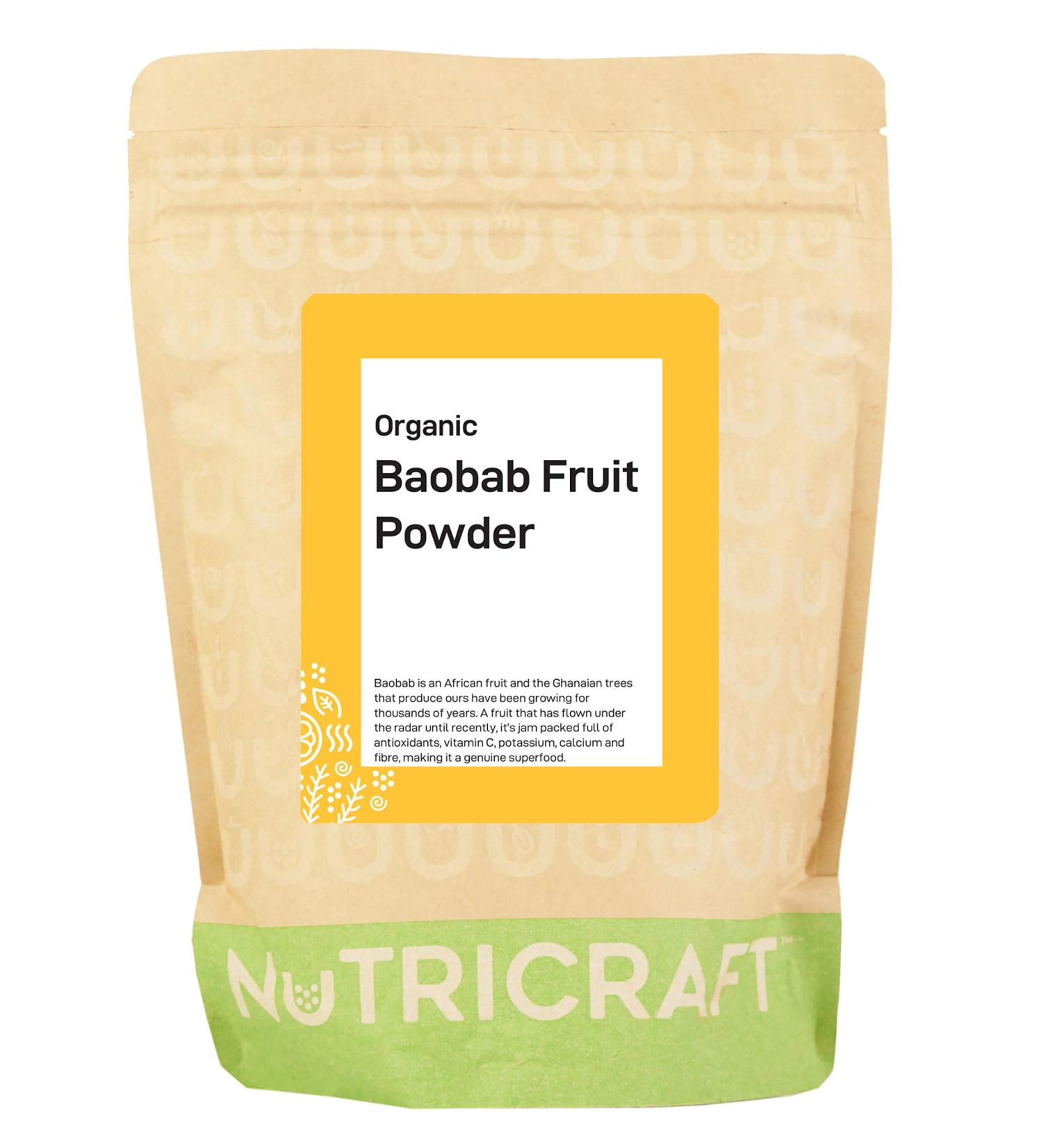 NutriCraft organic Baobab fruit powder: 250g (also available in 250g and 1kg) - Buy Online on SooperMarket.com