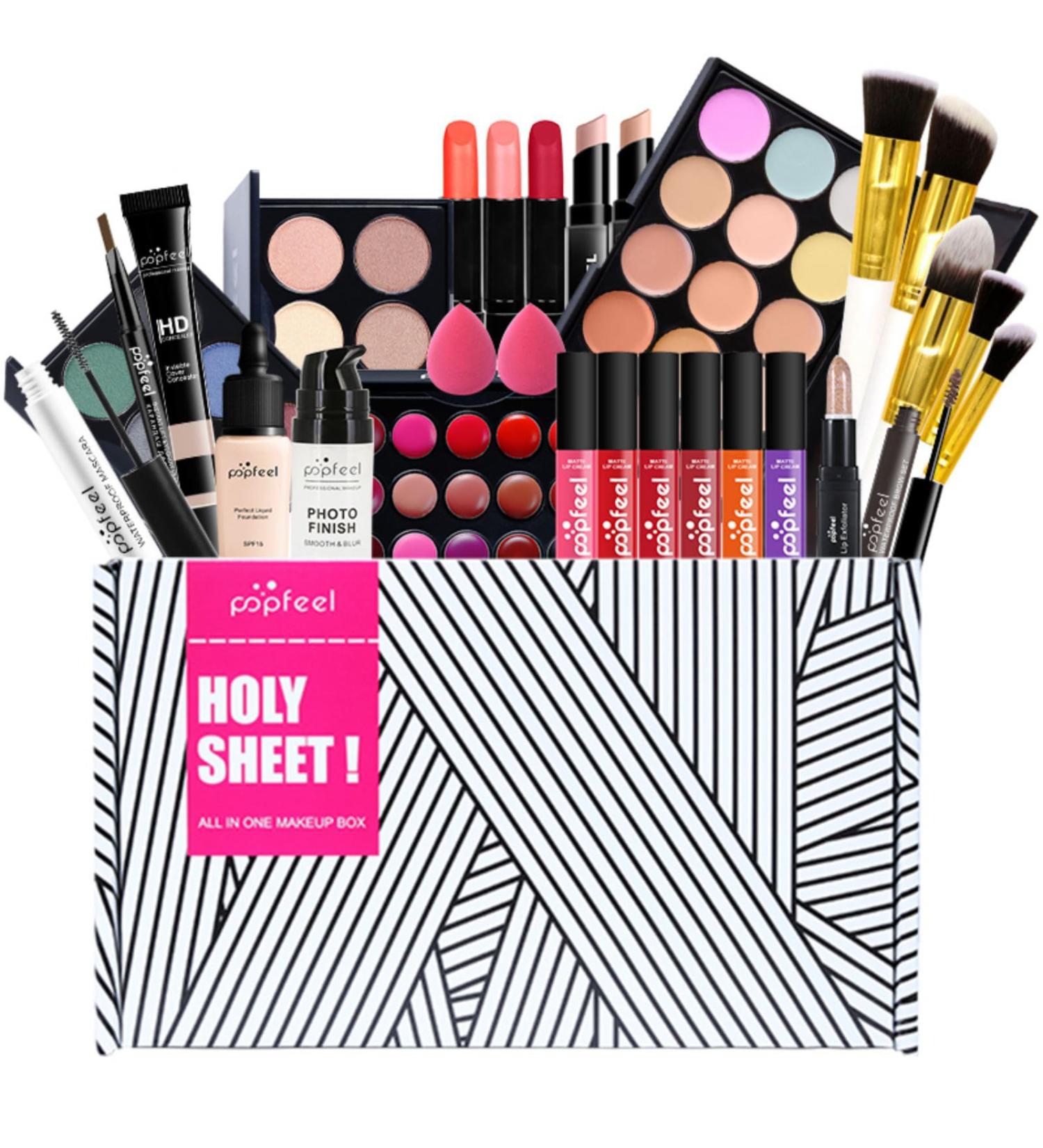 FantasyDay Multifunctional Cosmetics Gift Set | Complete Makeup Kit for Face Eyes & Lips | Quality Eyeshadow Palette Lipstick Rouge & Mascara - Perfect Makeup Palette #3 Kit011 - Buy Online on SooperMarket.com