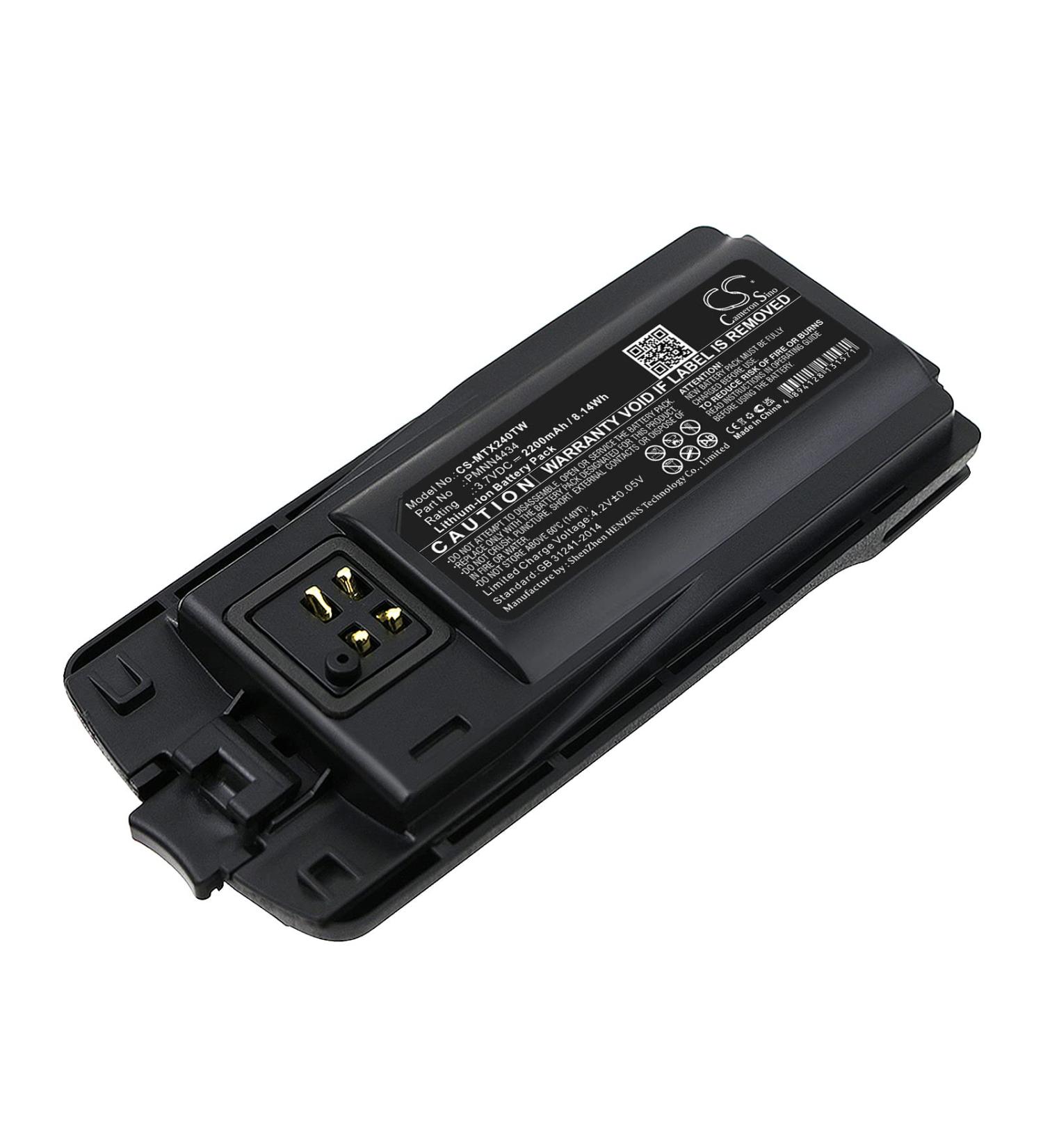 PMNN4434AR 2200mAh Battery for XT460 RMM2050 XT420 XT220 RMU2080d RMU2080 RMV2080 RMU2040 - Compatible 3.7V Solution for International Shipping - Buy Online on SooperMarket.com