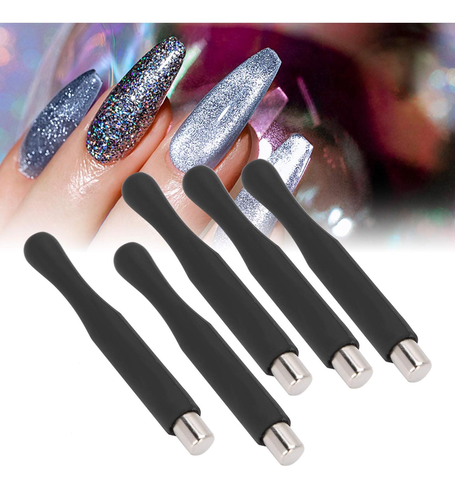 5pcs Professional Nail Polish Magnet Pen Set - Manicure Tool for UV Gel Polish - Perfect for Nail Art - Buy Online on SooperMarket.com