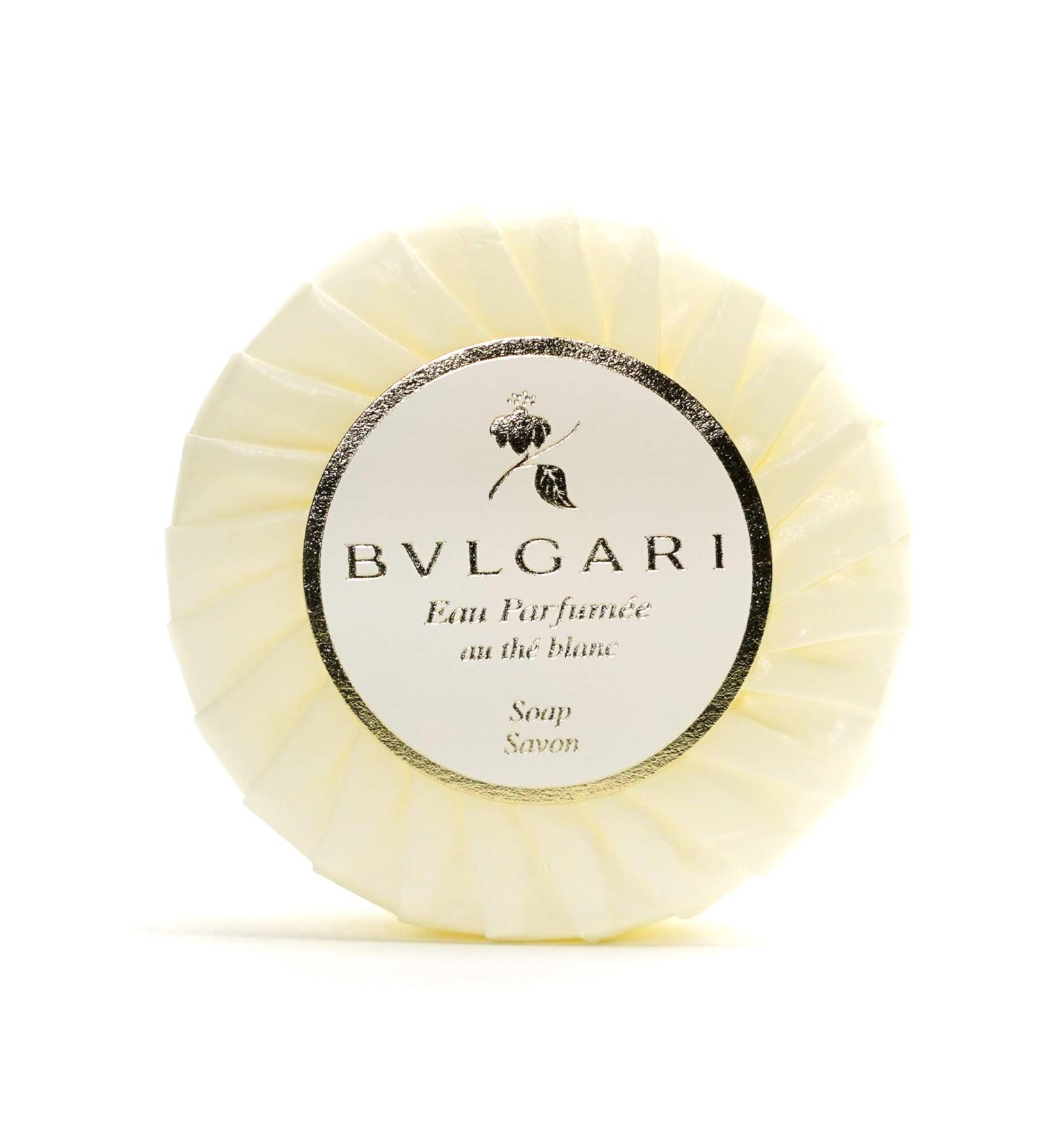 Bvlgari/Bulgari Au the Blanc (White Tea) Pleated Soap - 50 Grams White Tea 1.76 Ounce (Pack of 1)