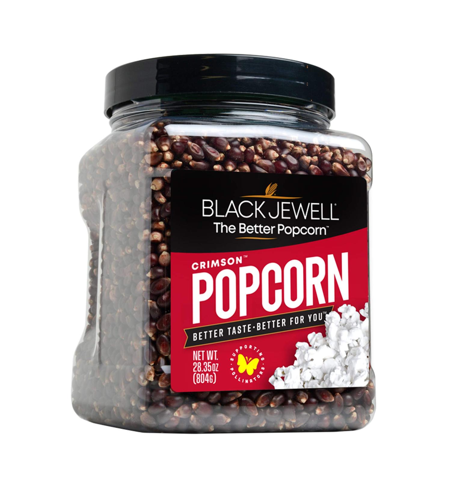 Black Jewell Hulless Popcorn Crimson Kernels for Popping. Pops White Non-GMO Heritage Kernel All Natural Snack with Antioxidants Whole Grain Gluten Free Gourmet Vegan 28.35oz (Pack of 1) - Buy Online on SooperMarket.com