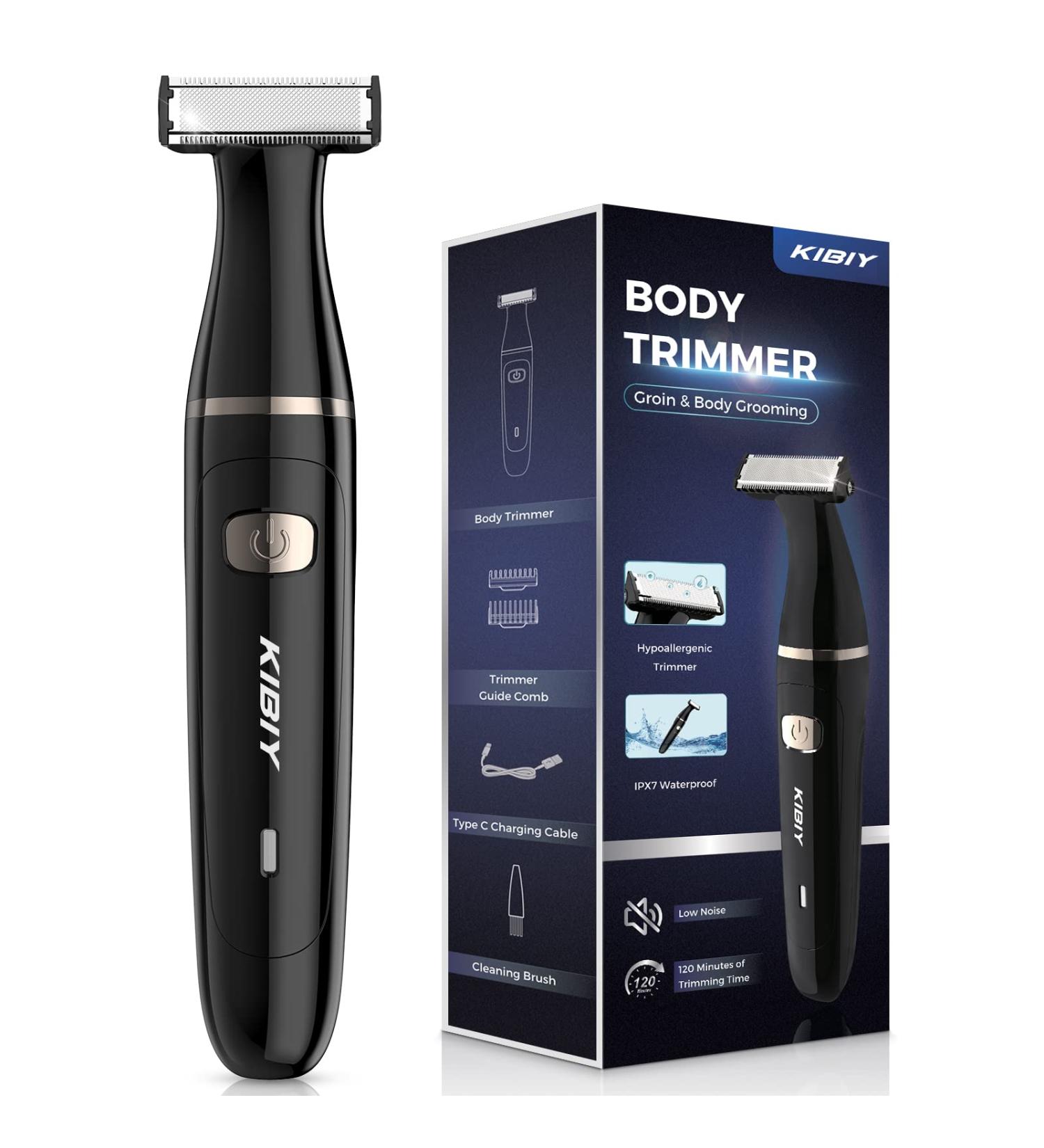 Intimate Razor for Men - Waterproof Body Groomer & Face Trimmer | IPX7 Wet/Dry Type C Rechargeable - Buy Online on SooperMarket.com