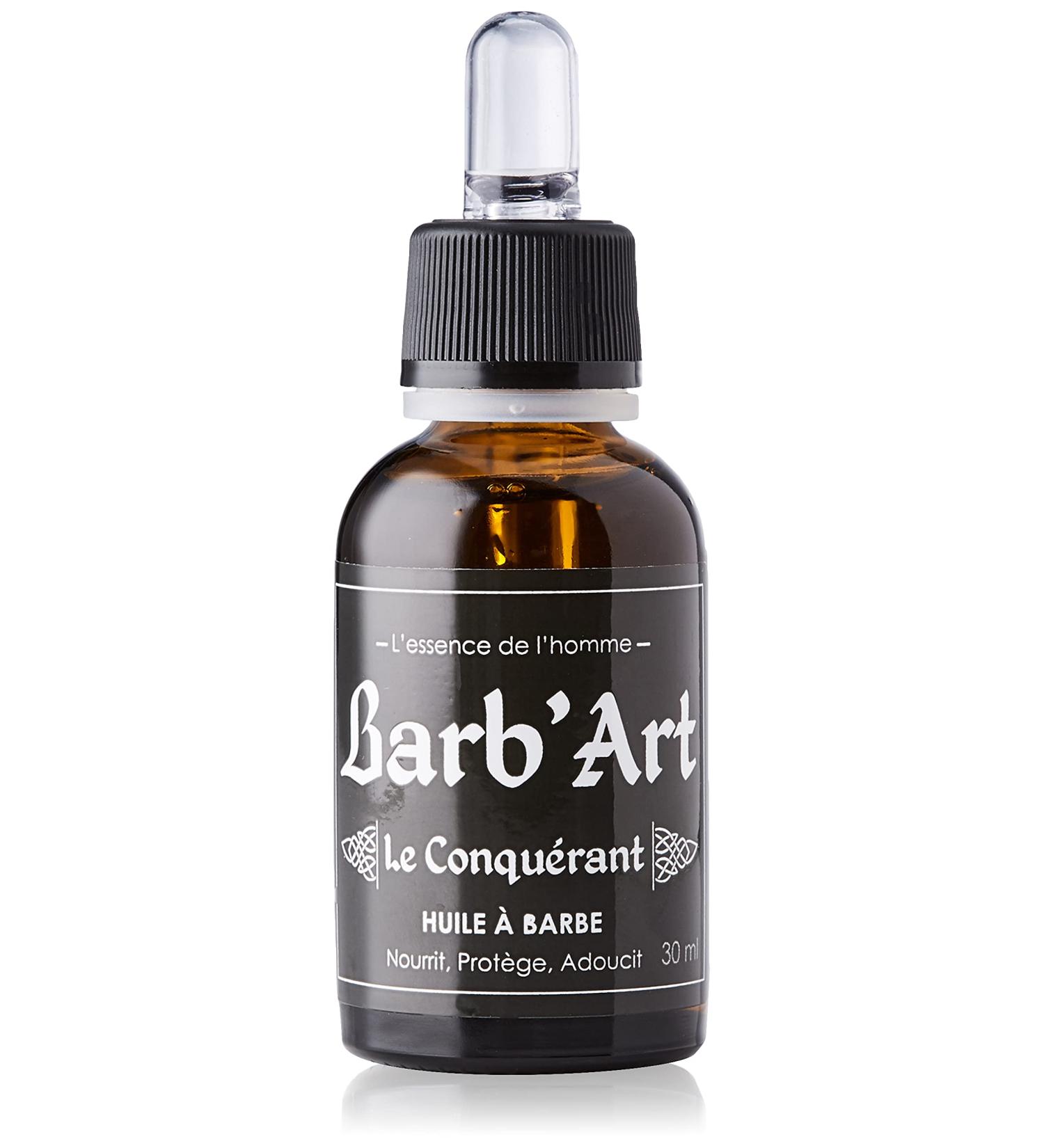 BarbArt Dry Beard Oil - Organic Beard Care with Argan Apricot Kernel & Olive Oil - 30ml - International Shipping Available - Buy Online on SooperMarket.com