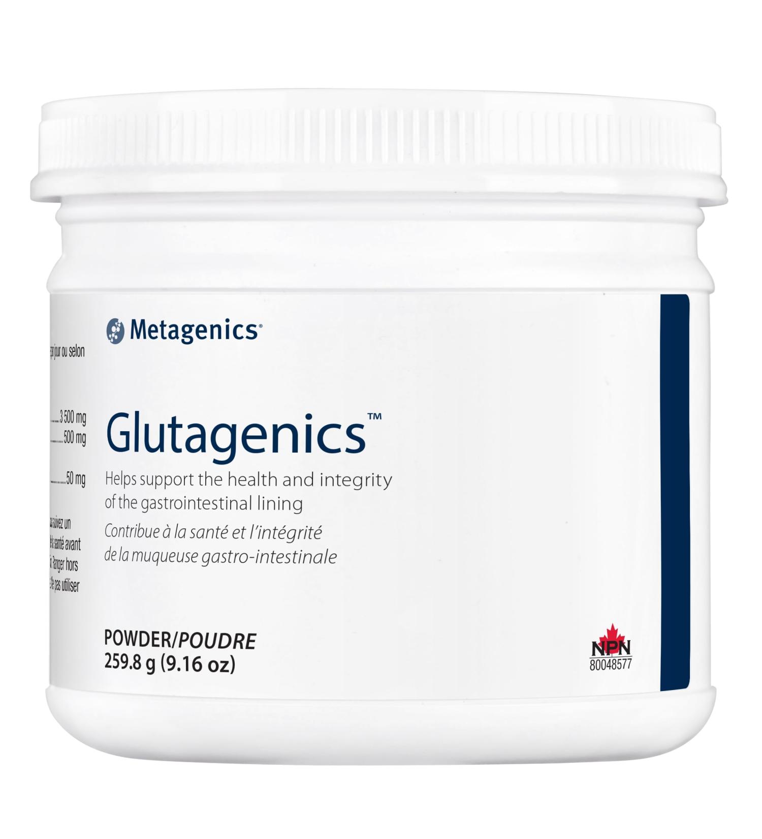 Metagenics Glutagenics - L Glutamine Formula for Healthy Gastrointestinal Lining Support Proper Digestion and Immune Support - 259 8 g - 9.16 oz - 60 Servings - Buy Online on SooperMarket.com