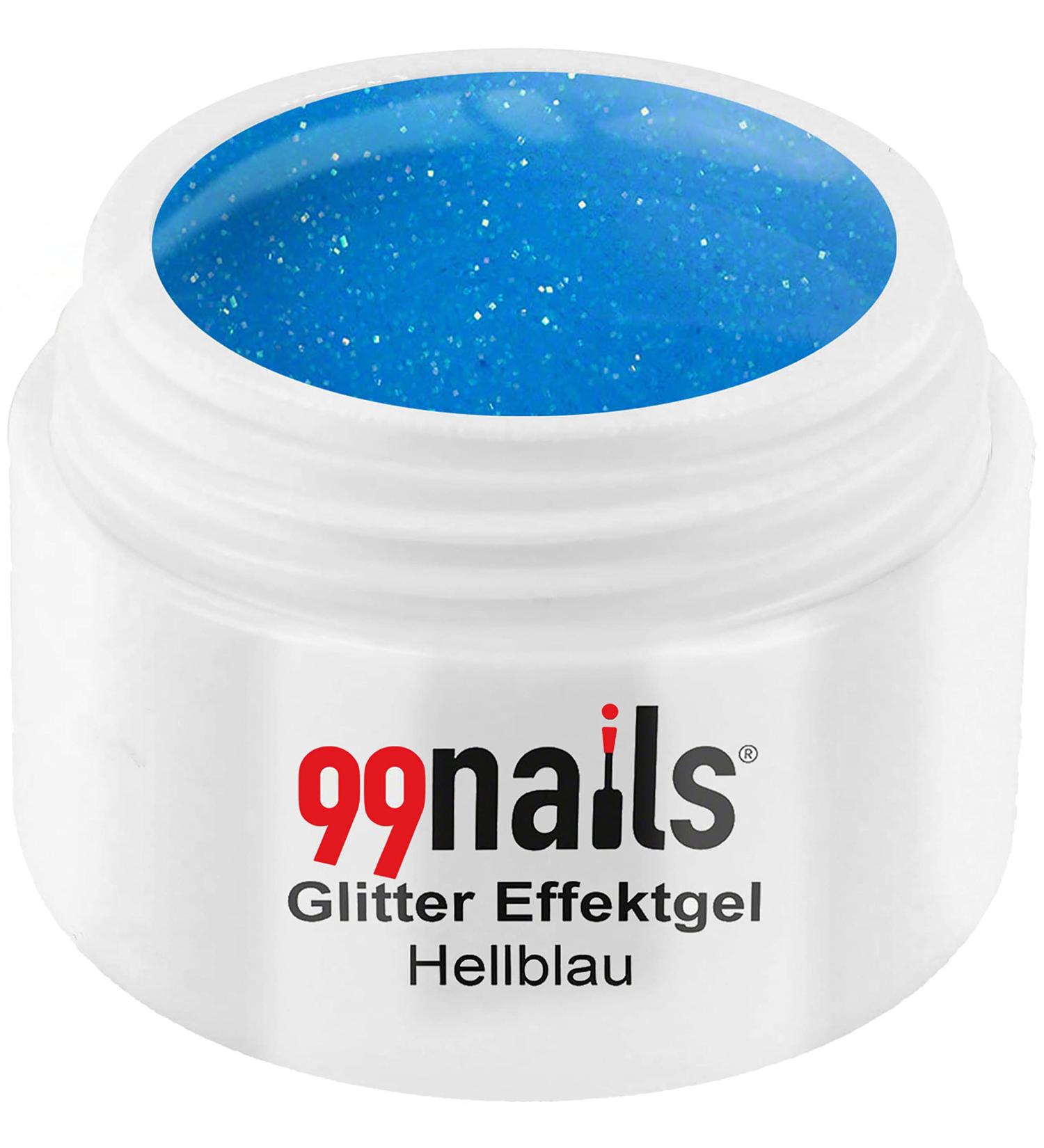 Buy 99nails Glitter Effect Gel - Light Blue (5 ml) | International Shipping Available - Buy Online on SooperMarket.com
