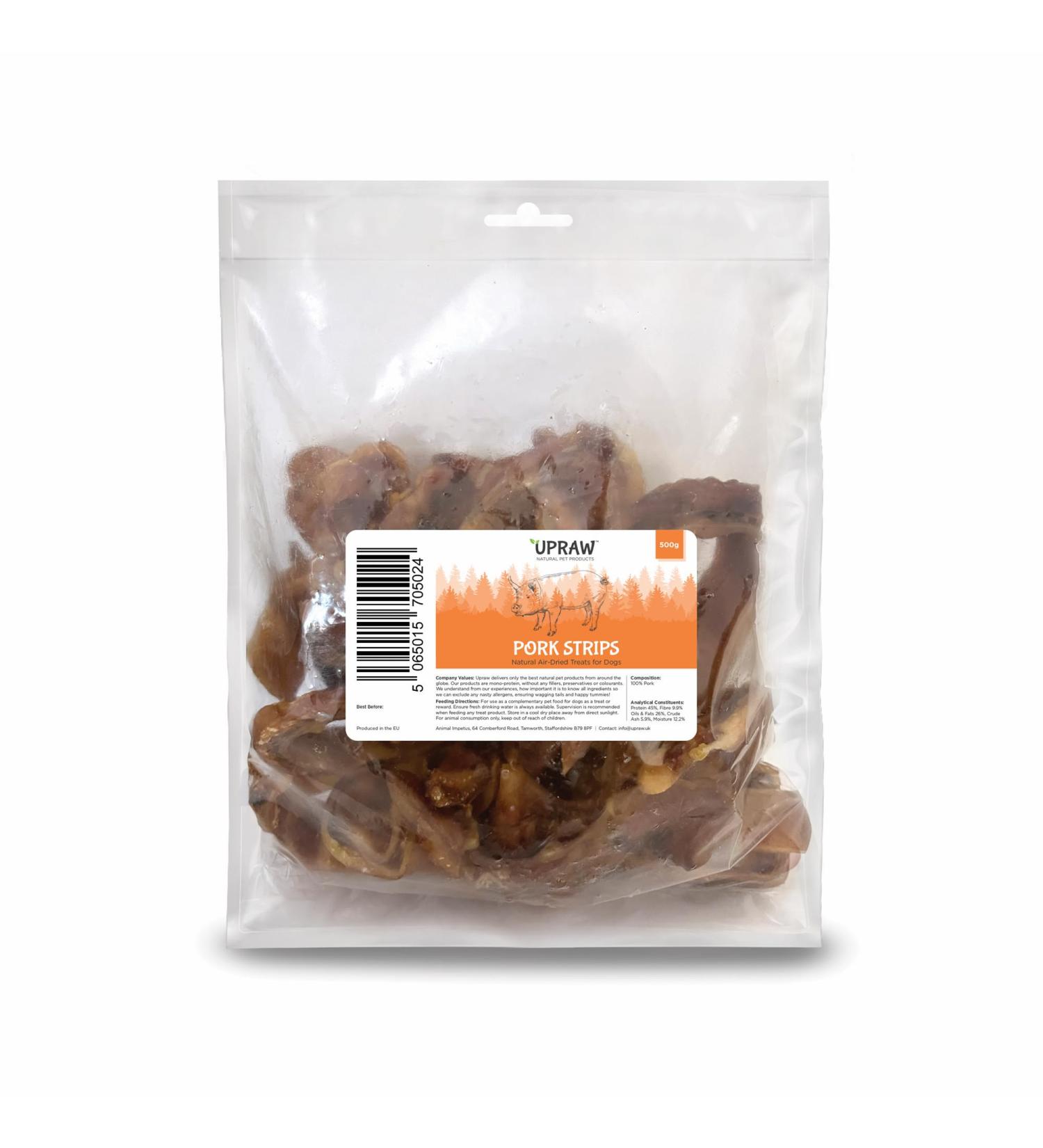 Pigs Ears Strips For Dogs Delicious Tasting Air Dried 500g - High in Protein Aids Muscle and Tissue Repair Contains Collagen for Healthy Coats and Skin. - Buy Online on SooperMarket.com