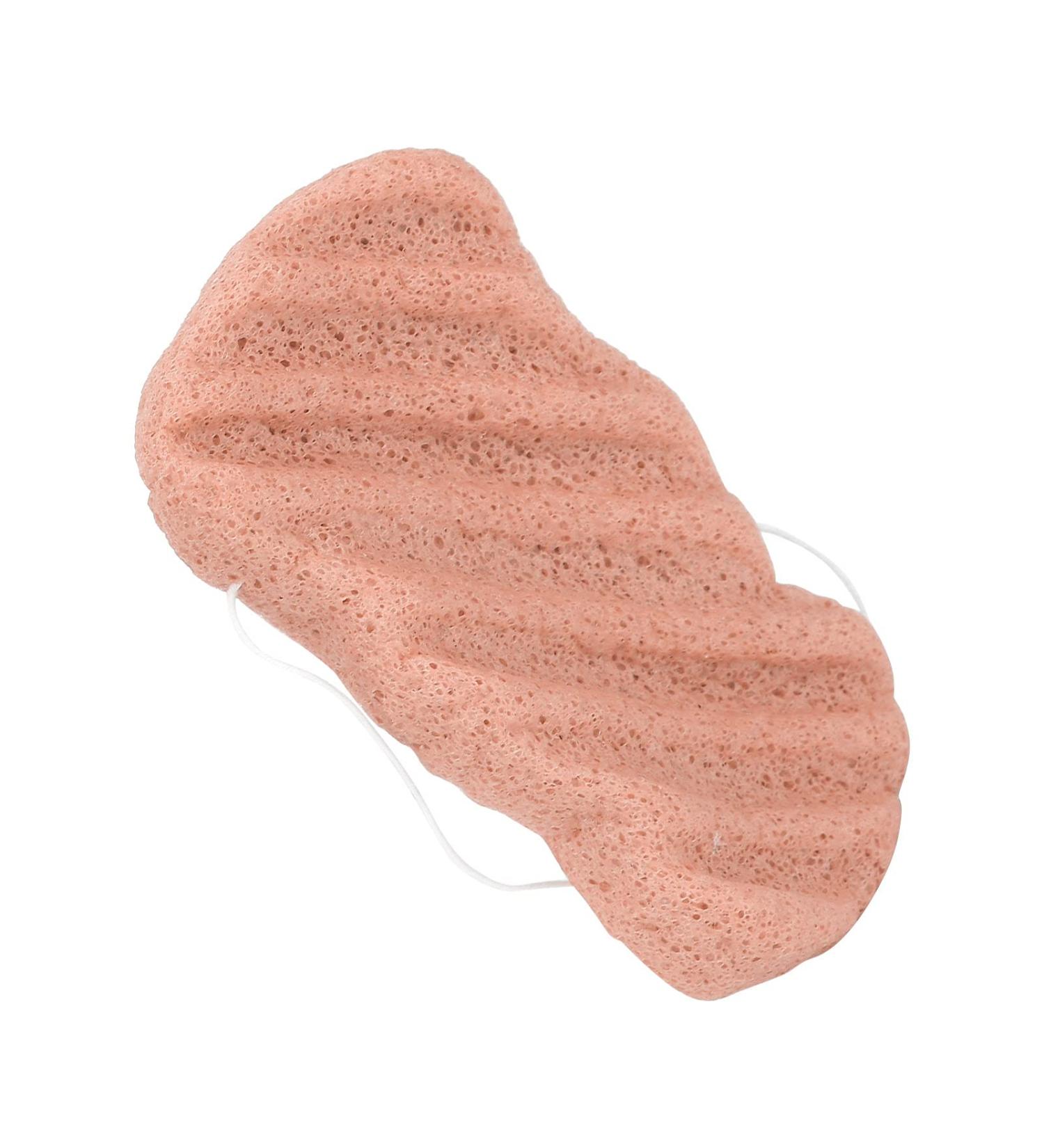 Verdant Touch Exfoliating Face Sponge Facial Sponge Reusable Exfoliating Bath Puff Washable Portable Face Cleansing Plant Fiber Pink - Buy Online on SooperMarket.com