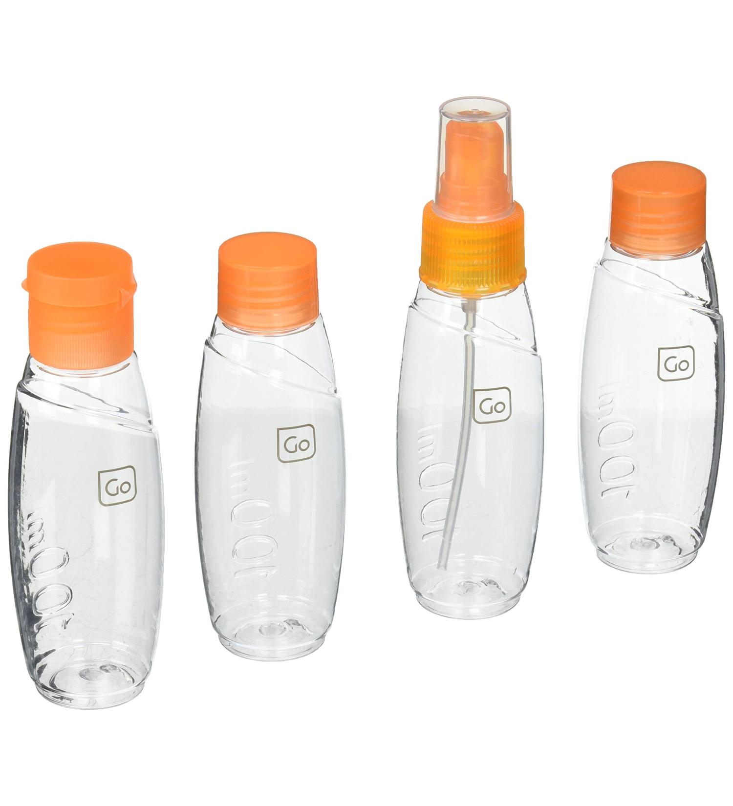 Buy Design Go Cabin Bottle Set - Durable & Stylish Orange Travel Bottles One Size - Perfect for International Shipping - Buy Online on SooperMarket.com