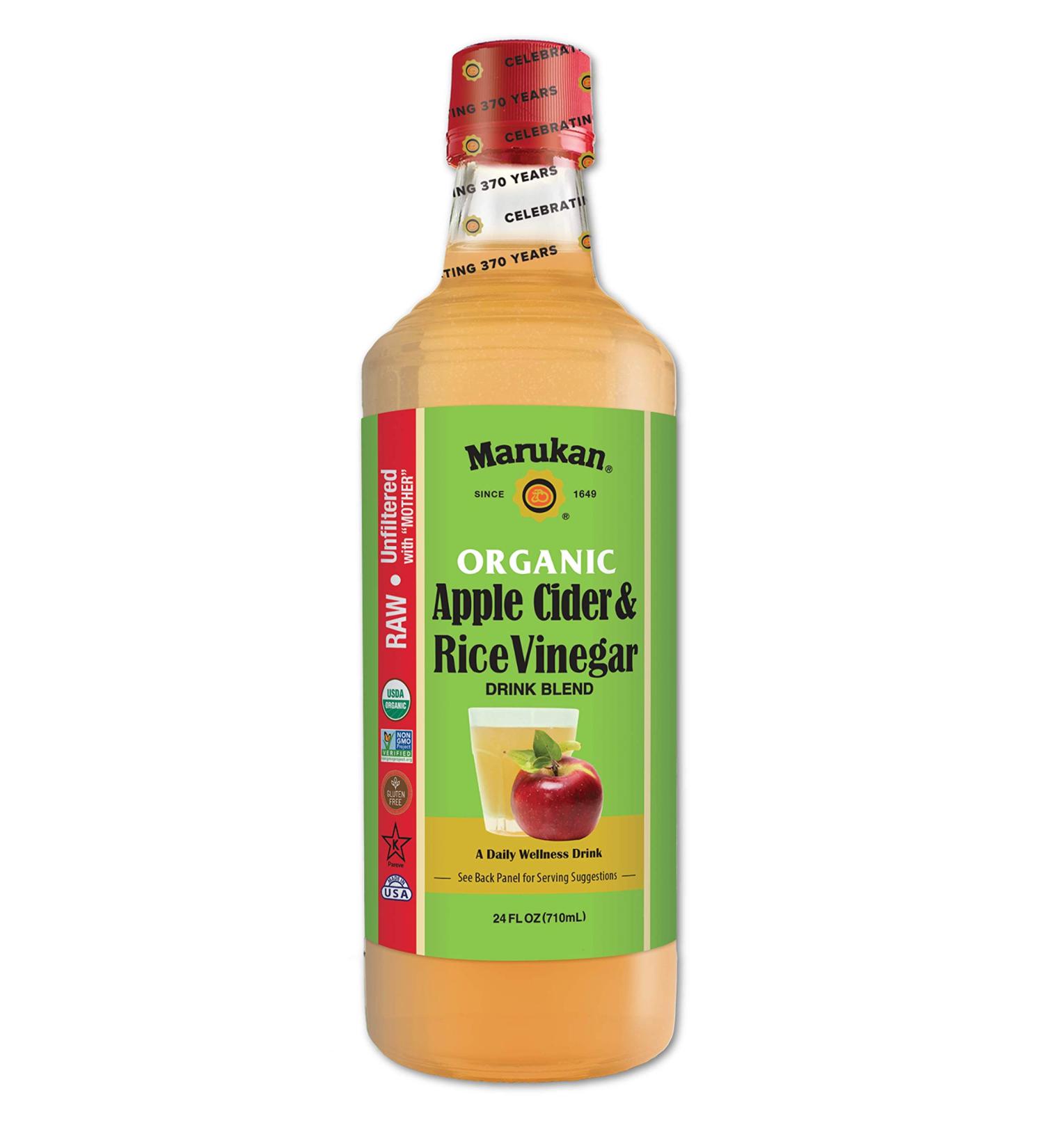 Marukan Organic Apple Cider & Rice Vinegar Drink Blend 24 oz Glass Bottle (Pack of 1) - Buy Online on SooperMarket.com