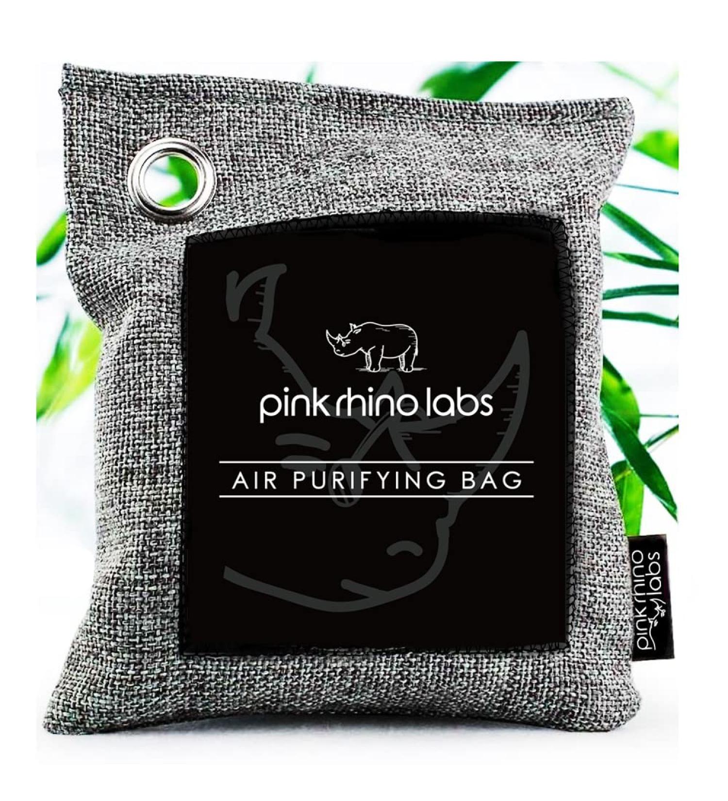 500g Nature Fresh Moso Bamboo Charcoal Air Purifying Bag by Pink Rhino Labs - Scent-Free Odor Eliminator for Home & Car - Kid & Pet Friendly Odor Absorber - Activated Charcoal - Buy Online on SooperMarket.com