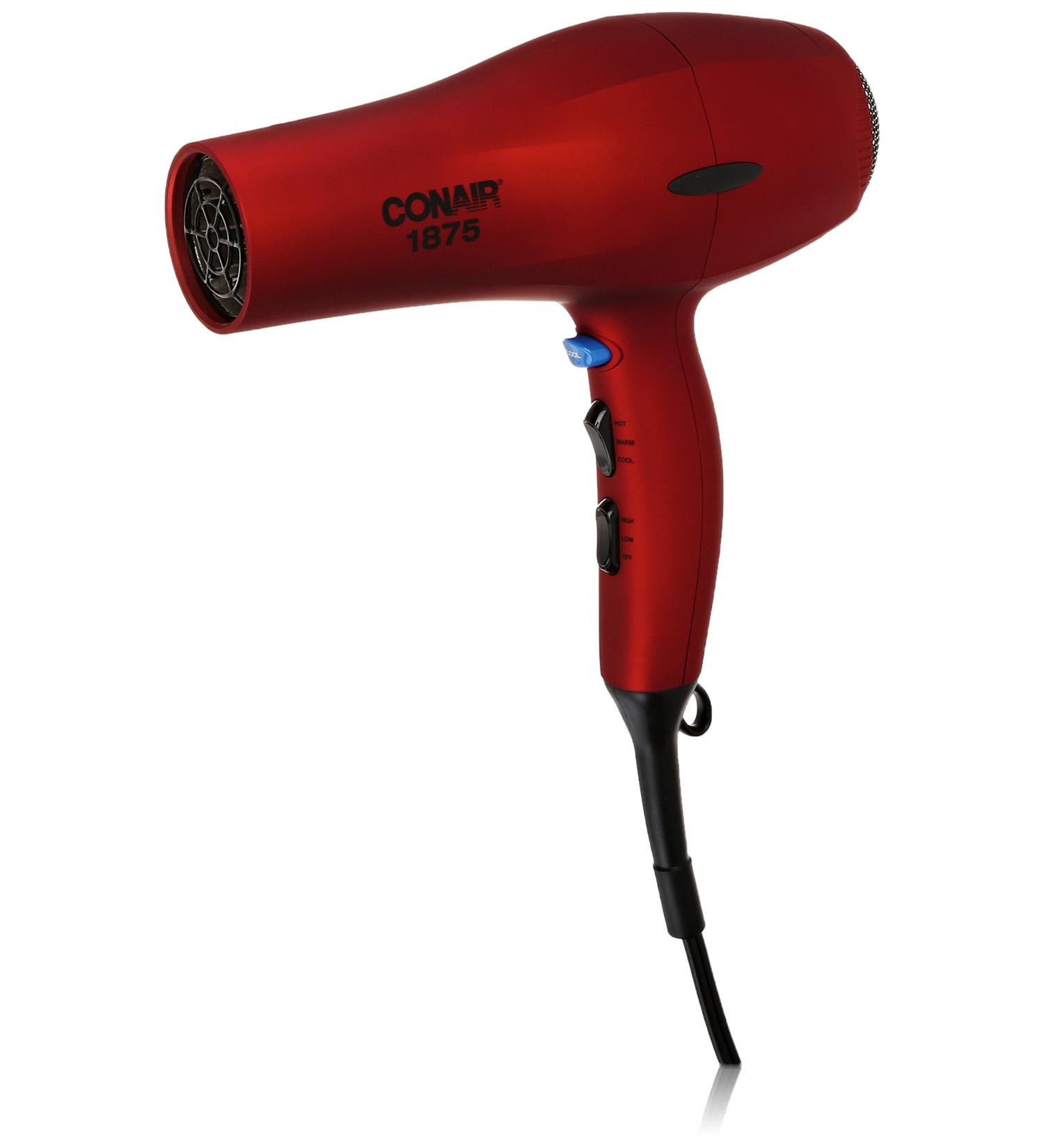 Conair 1875 Watt Velvet Touch Hair Dryer - Red | International Shipping Available - Buy Online on SooperMarket.com