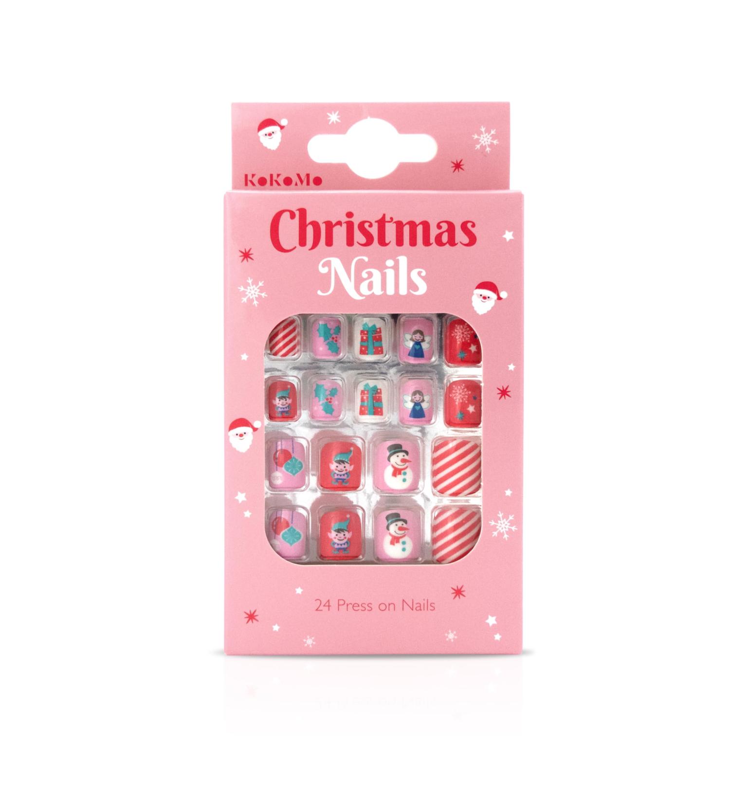 Christmas Children's Press-On Nails - Kids - 24 press-on - Festive Nails - Buy Online on SooperMarket.com