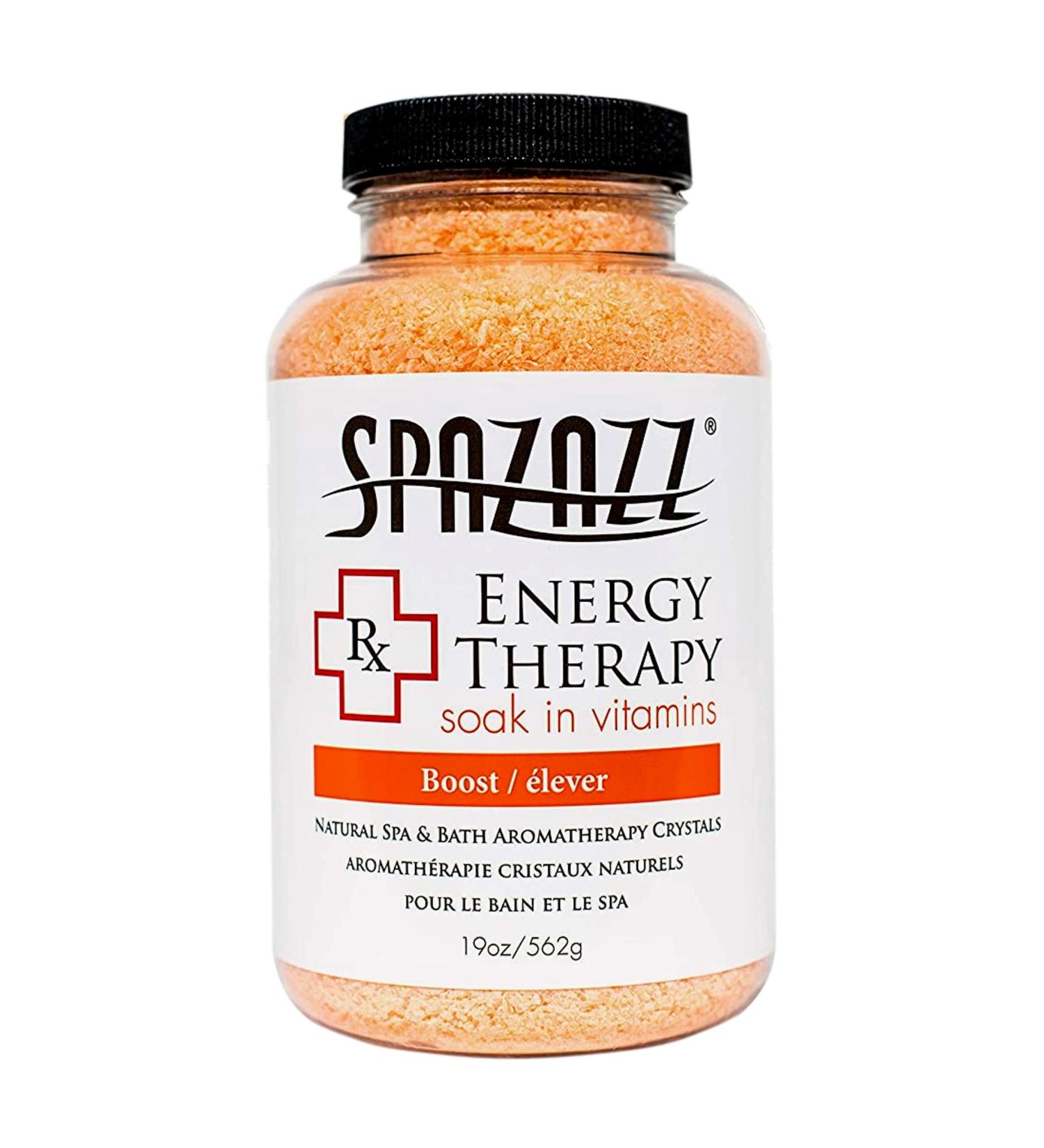 SpaZazz Crystals 19 oz - RX Collection - Energy Therapy