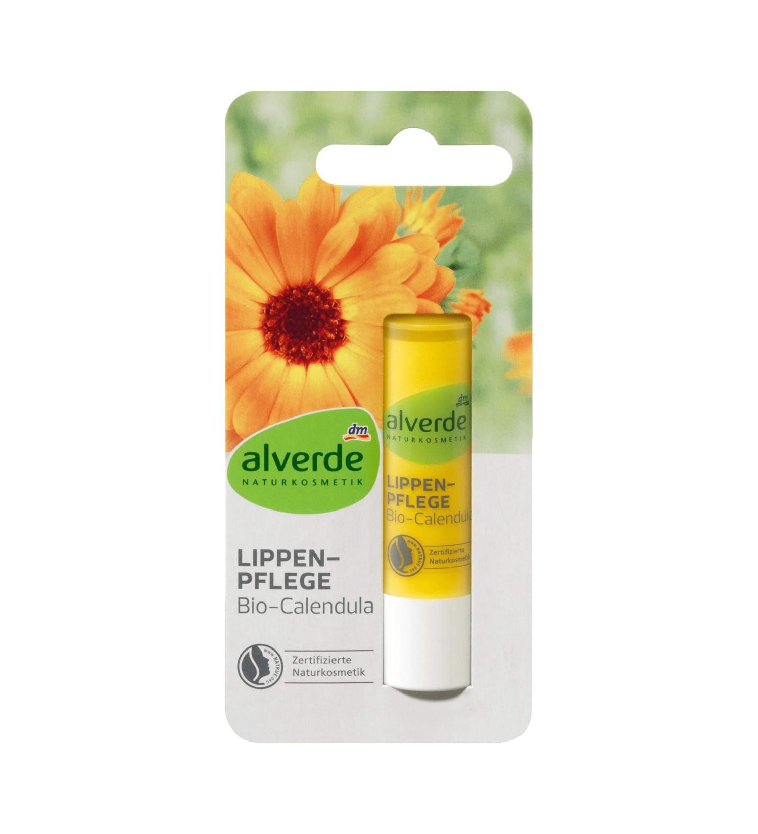 alverde NATURAL COSMETICS lip care organic calendula 1 x 4.8 g
