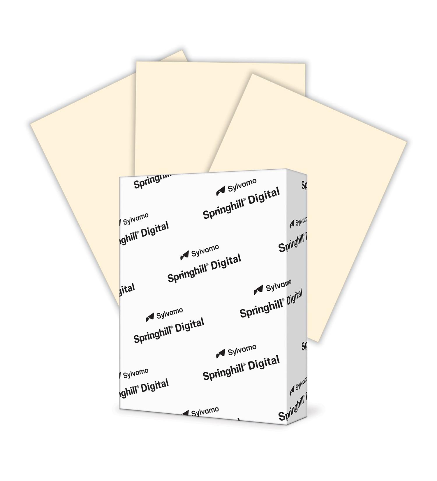 Springhill 8.5  x 11  Ivory Colored Cardstock Paper  67lb Vellum Bristol  147gsm  250 Sheets (1 Ream)   Premium Lightweight Cardstock  Vellum Printer Paper with Textured Finish   056000R Ivory 1 Ream | 250 Sheets Letter ... - Buy Online on SooperMarket.com
