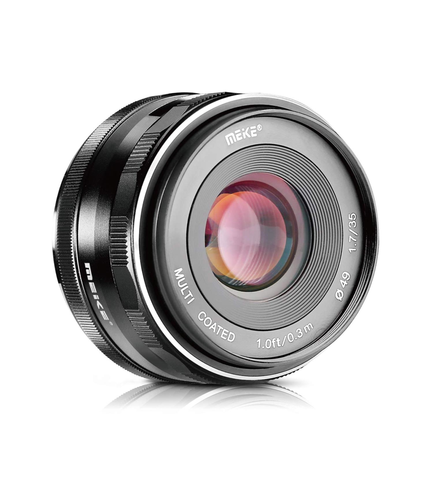 Meike 35mm F1.7 Manual Focus Prime Lens for Micro 4/3 MFT | Olympus & Panasonic Compatible Mirrorless Cameras - Buy Online on SooperMarket.com