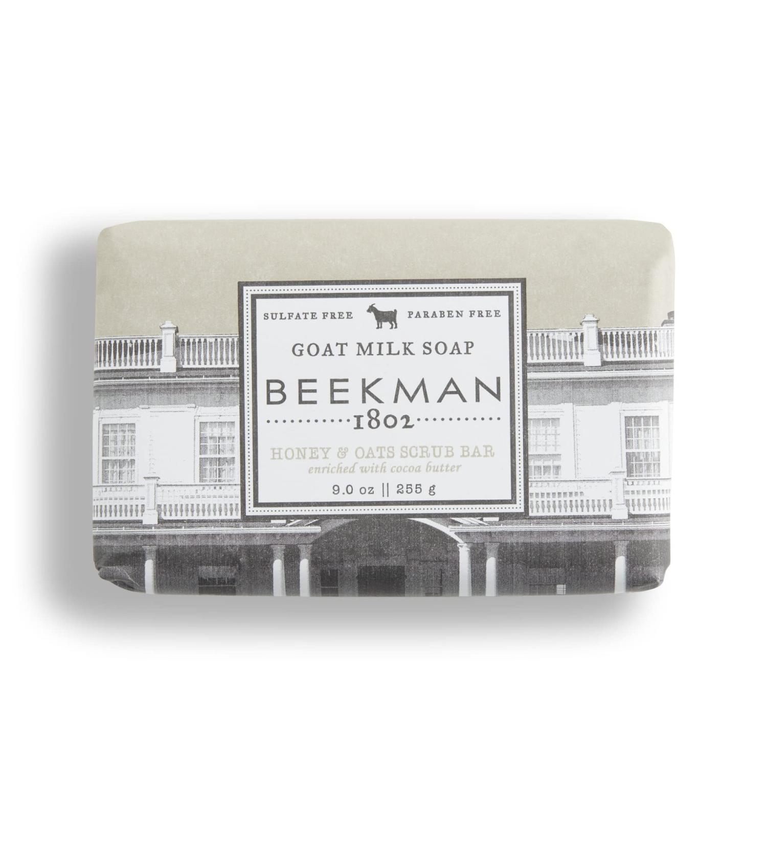 Beekman 1802 Goat Milk Soap Bar Honey & Oats - 9 oz | Nourishing, Moisturizing, and Hydrating Body Soap for Sensitive Skin | Cruelty-Free - Buy Online on SooperMarket.com