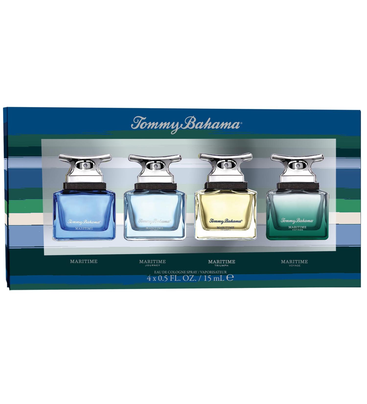 Tommy Bahama Maritime 4 PC Cologne Gift Set for Men Includes Travel Size Eau de Toilette Sprays Mini Sample Fragrance Christmas Gift Stocking Stuffer for Him 0.5 Fl Oz - Buy Online on SooperMarket.com